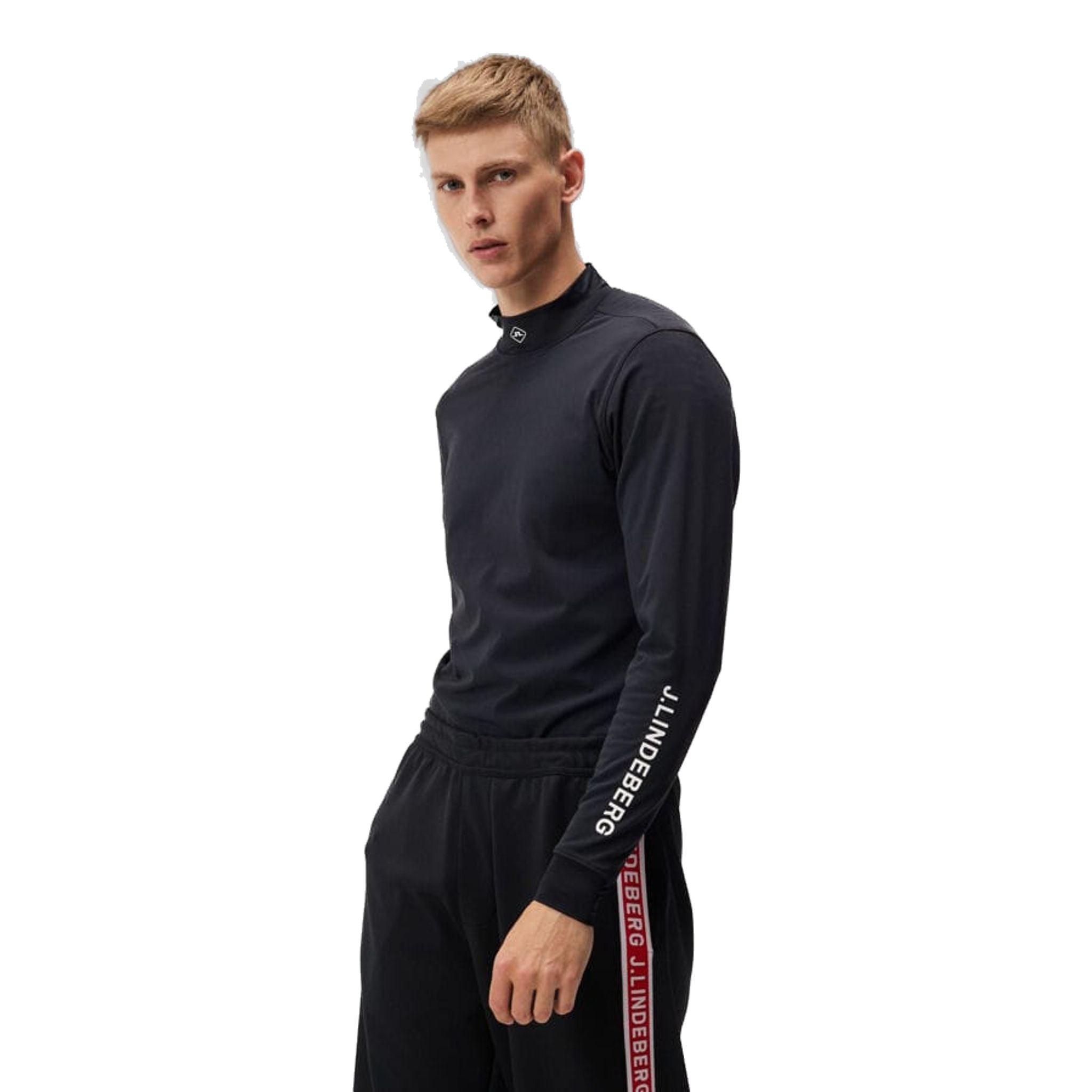 J. Lindeberg Til Hybrid Mid Layer Herren Schwarz Herren