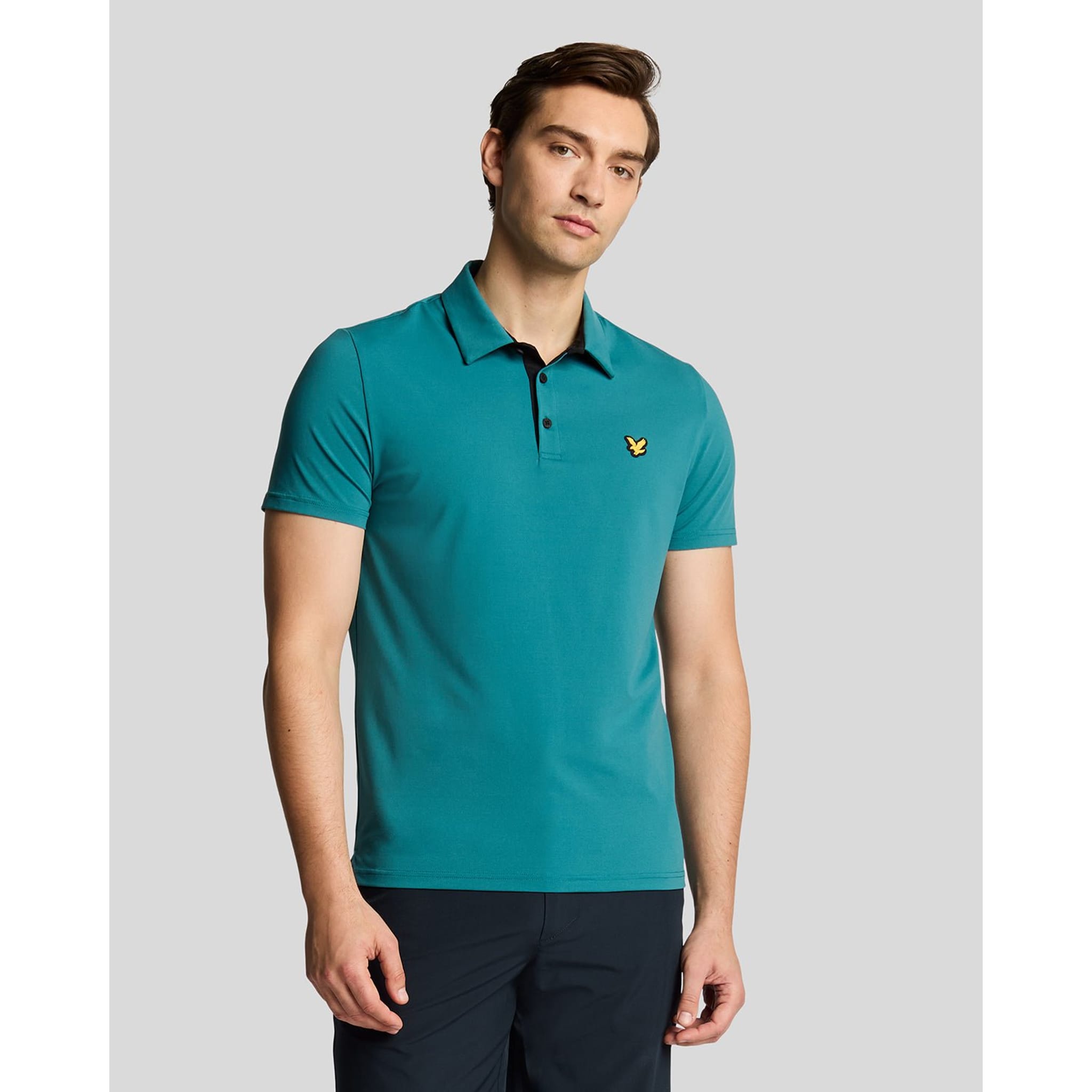 Lyle & Scott Contrast Placket Polo Shirt Herren