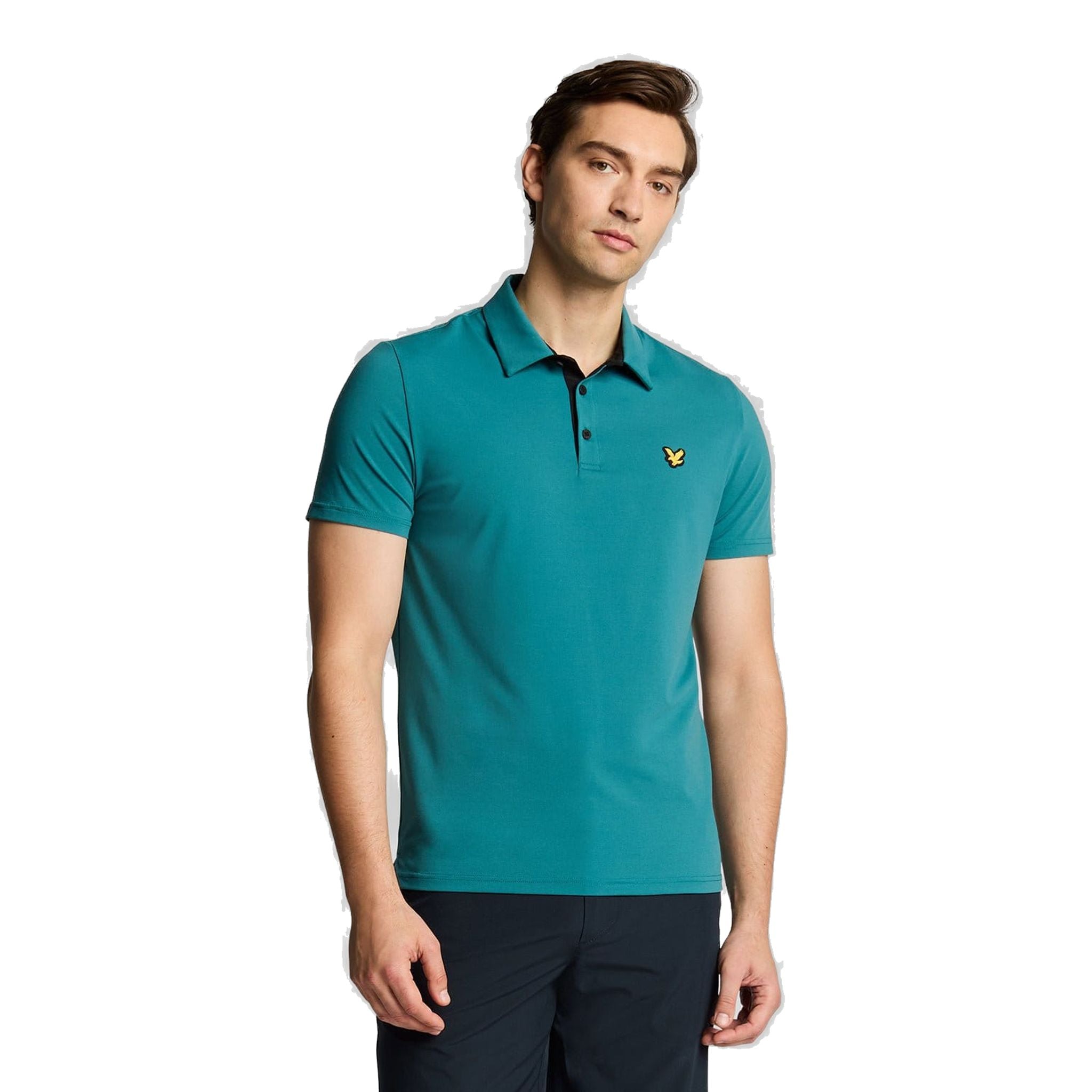 Lyle & Scott Contrast Placket Polo Shirt Herren