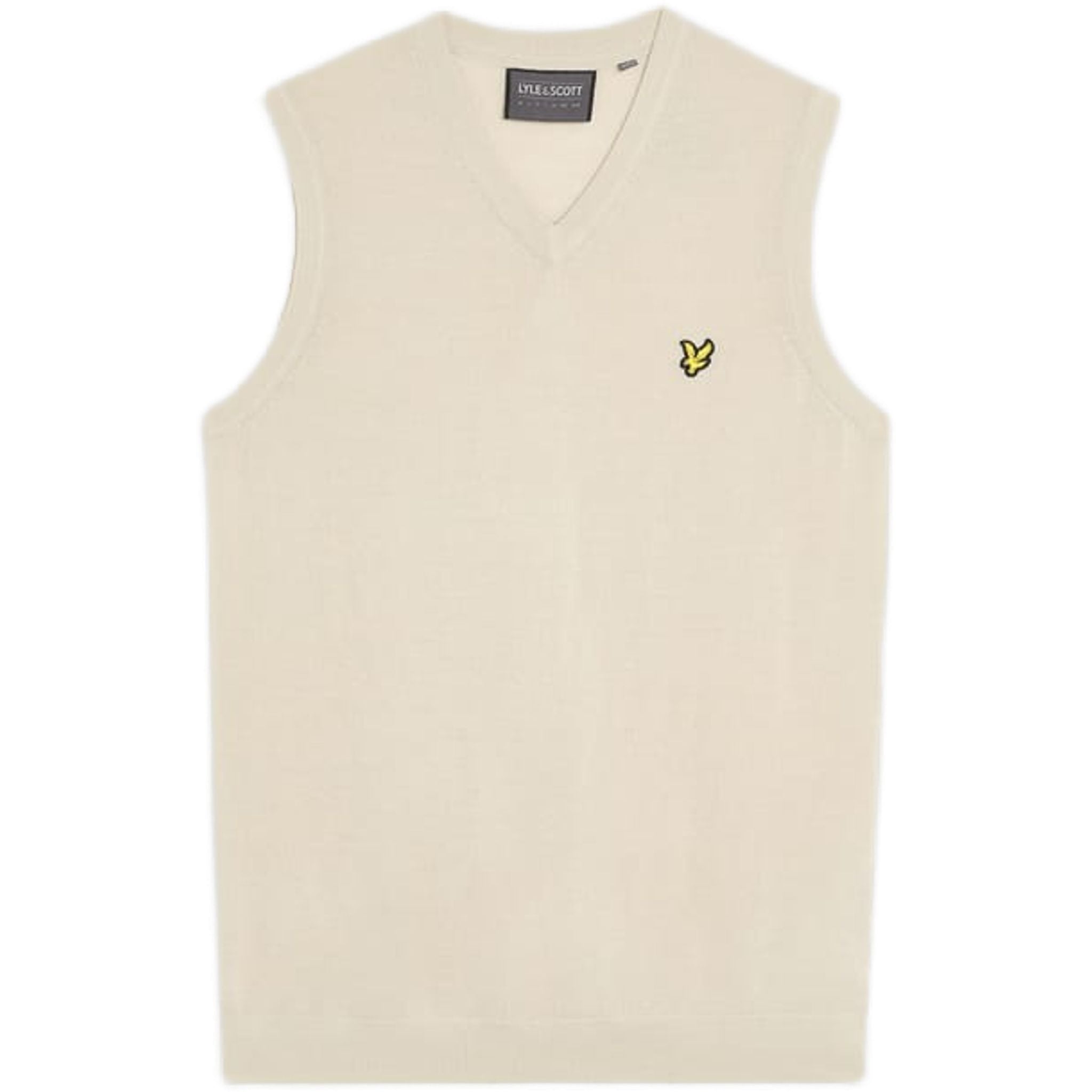 Lyle & Scott Merino Blend Knitted V-Neck Vest Herren