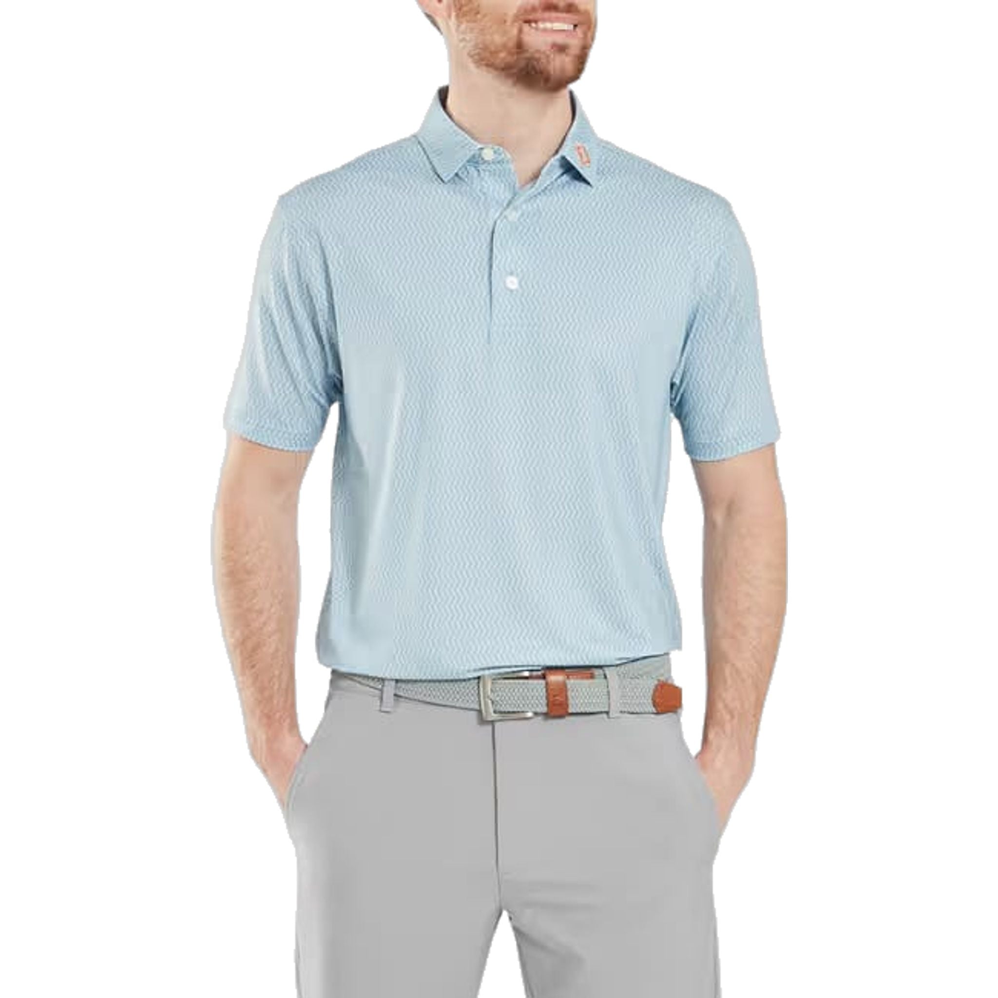 Footjoy Wiggle Lisle Polo Herren