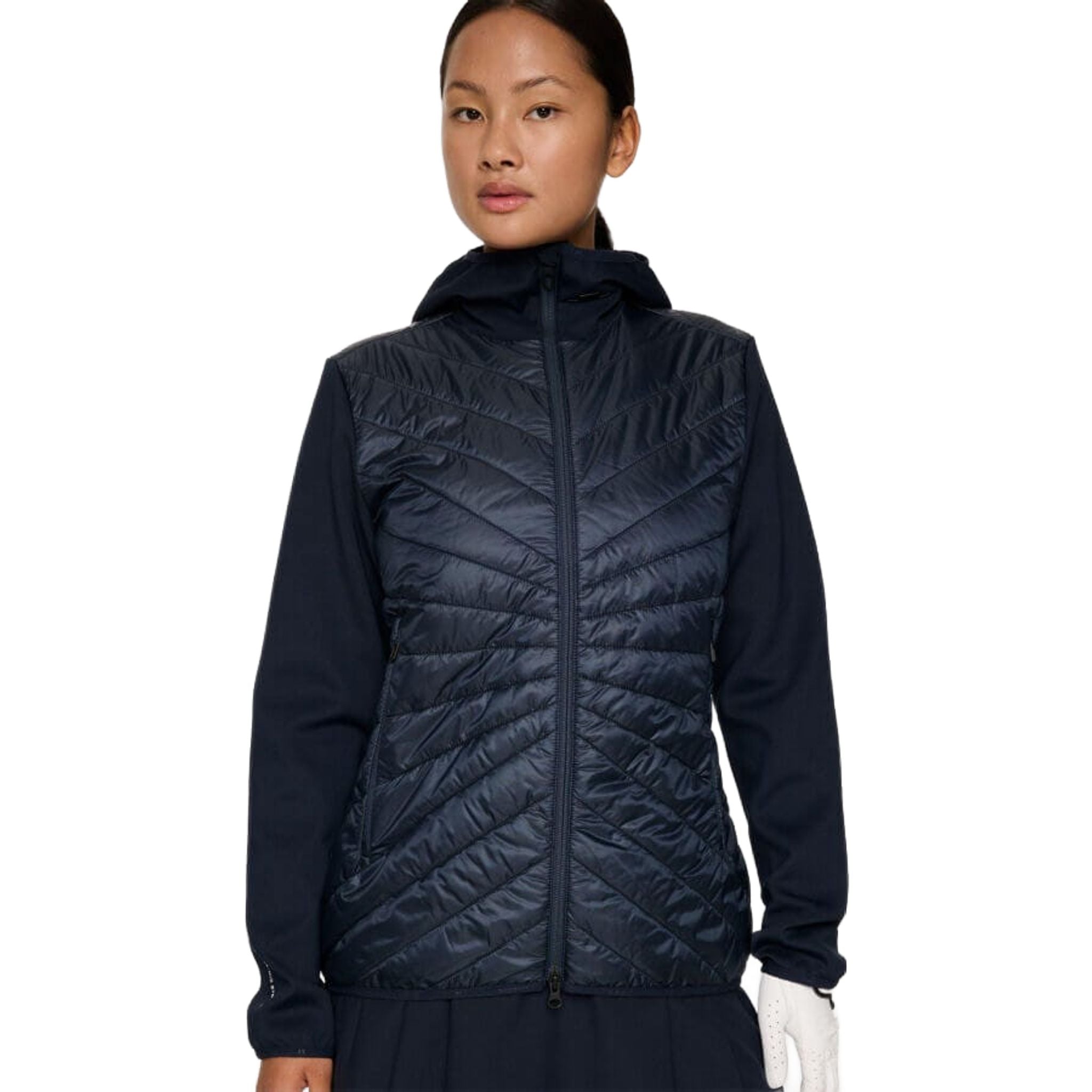 J. Lindeberg Madde Quilt Hybrid Kapuzenjacke Damen