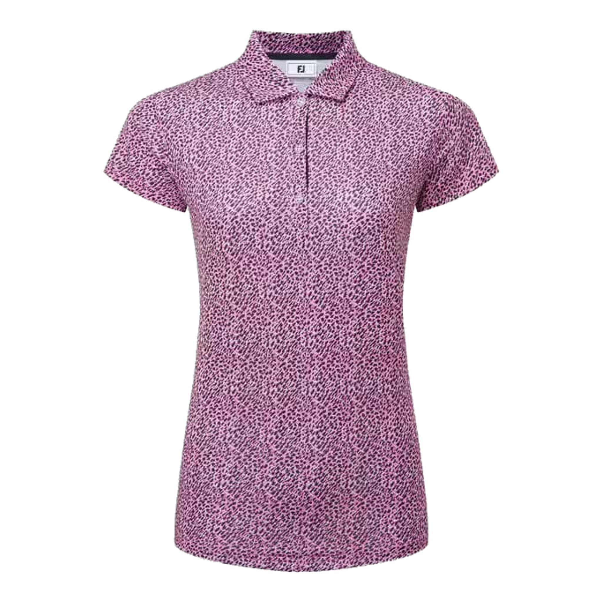 Footjoy Animal Print Cap Sleeve Lisle Polo