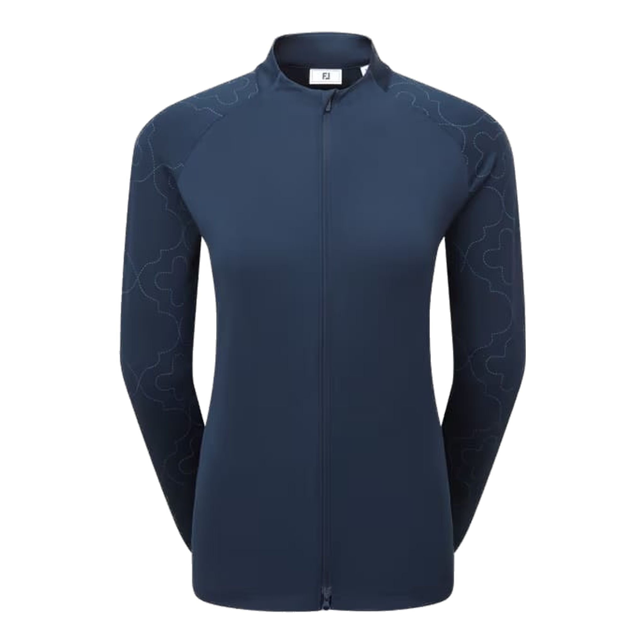 Footjoy Full Zip Printed Sleeve Midlayer Damen