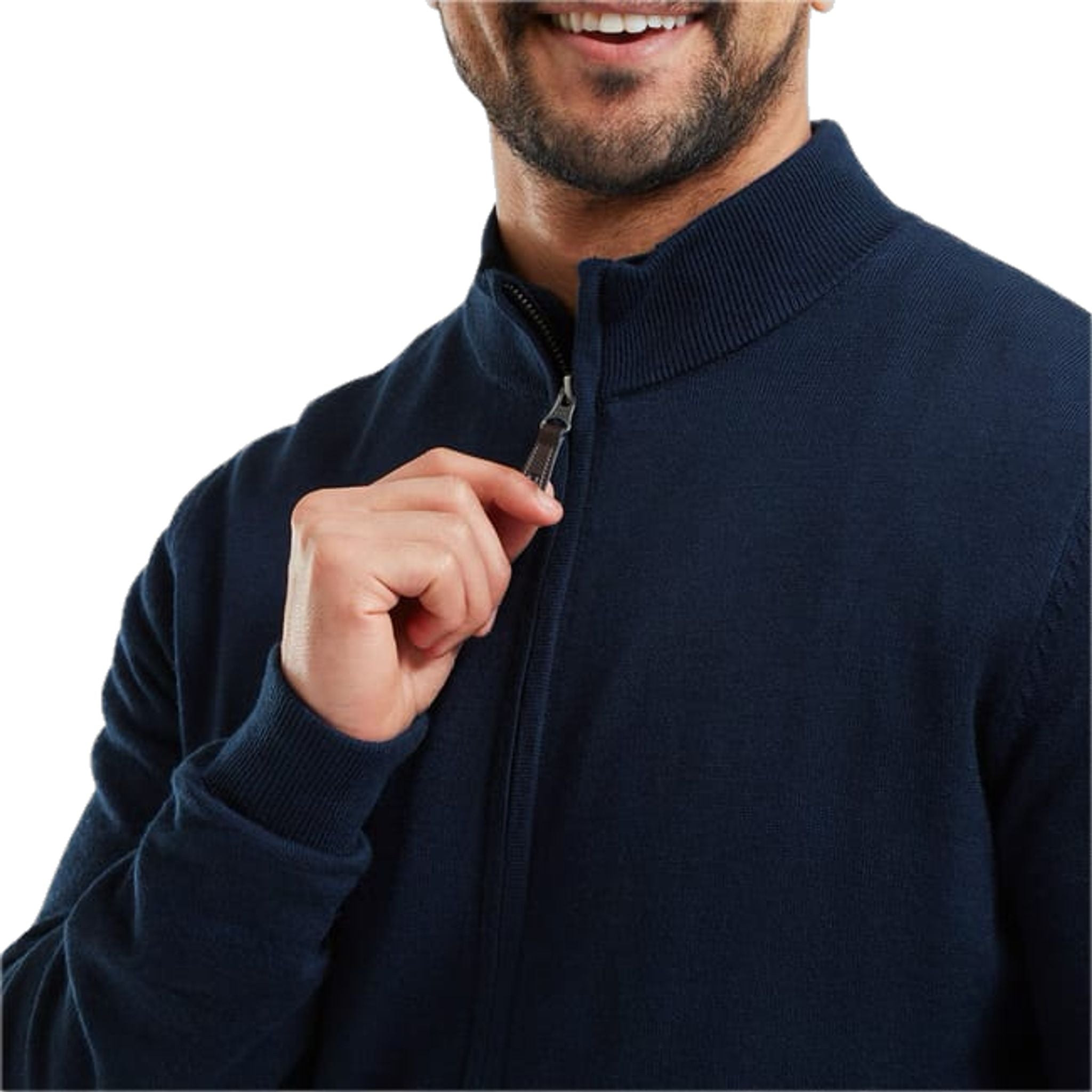 Pánsky podšitý sveter Footjoy drirelease® s úplným zipsom