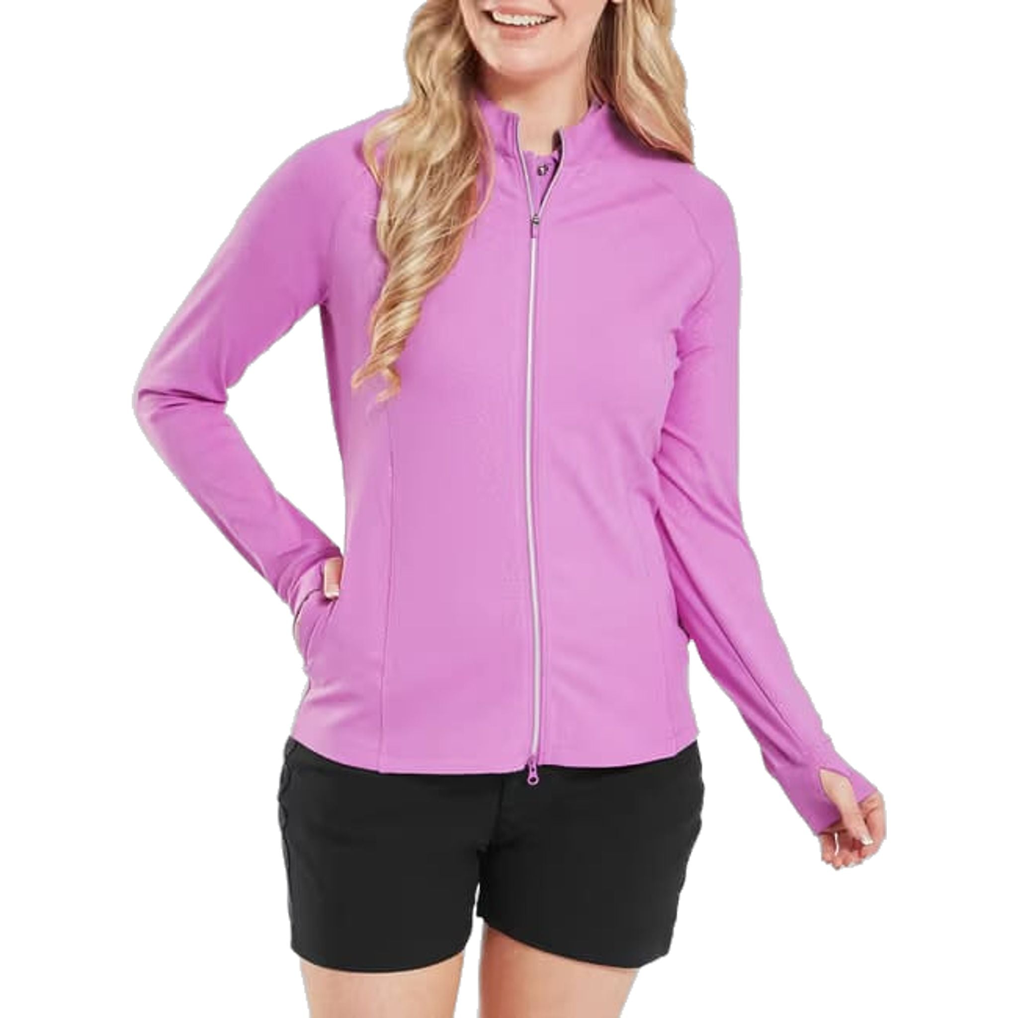 Footjoy Embossed Full-Zip Midlayer Damen