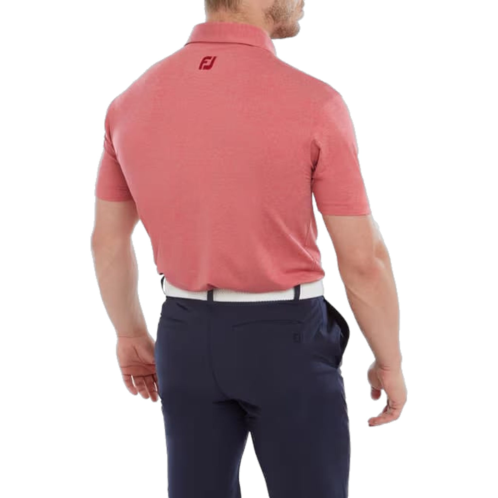 Footjoy Heather Self Collar Lisle Polo Herren