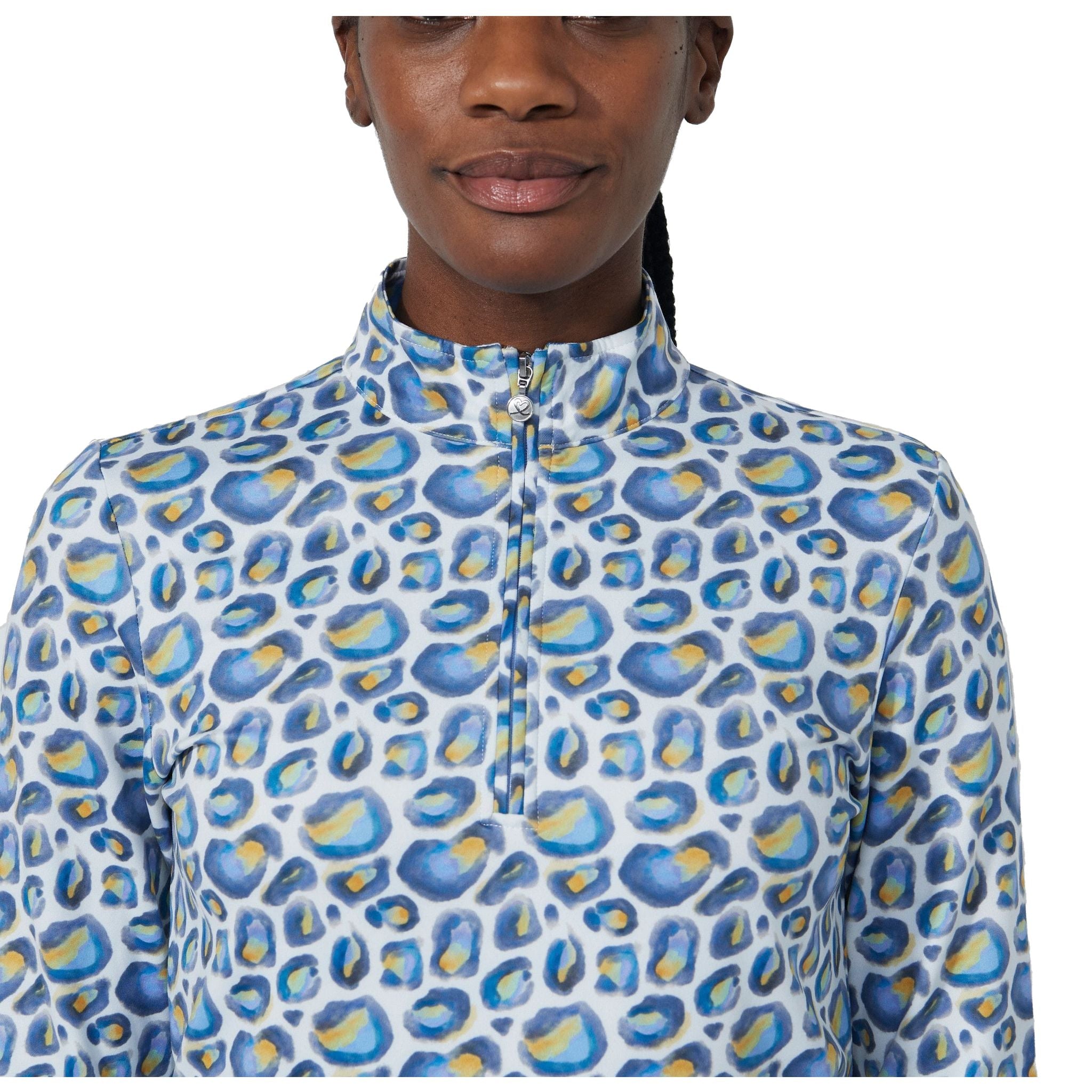 Daily Sports Print Peached Poloshirt Damen