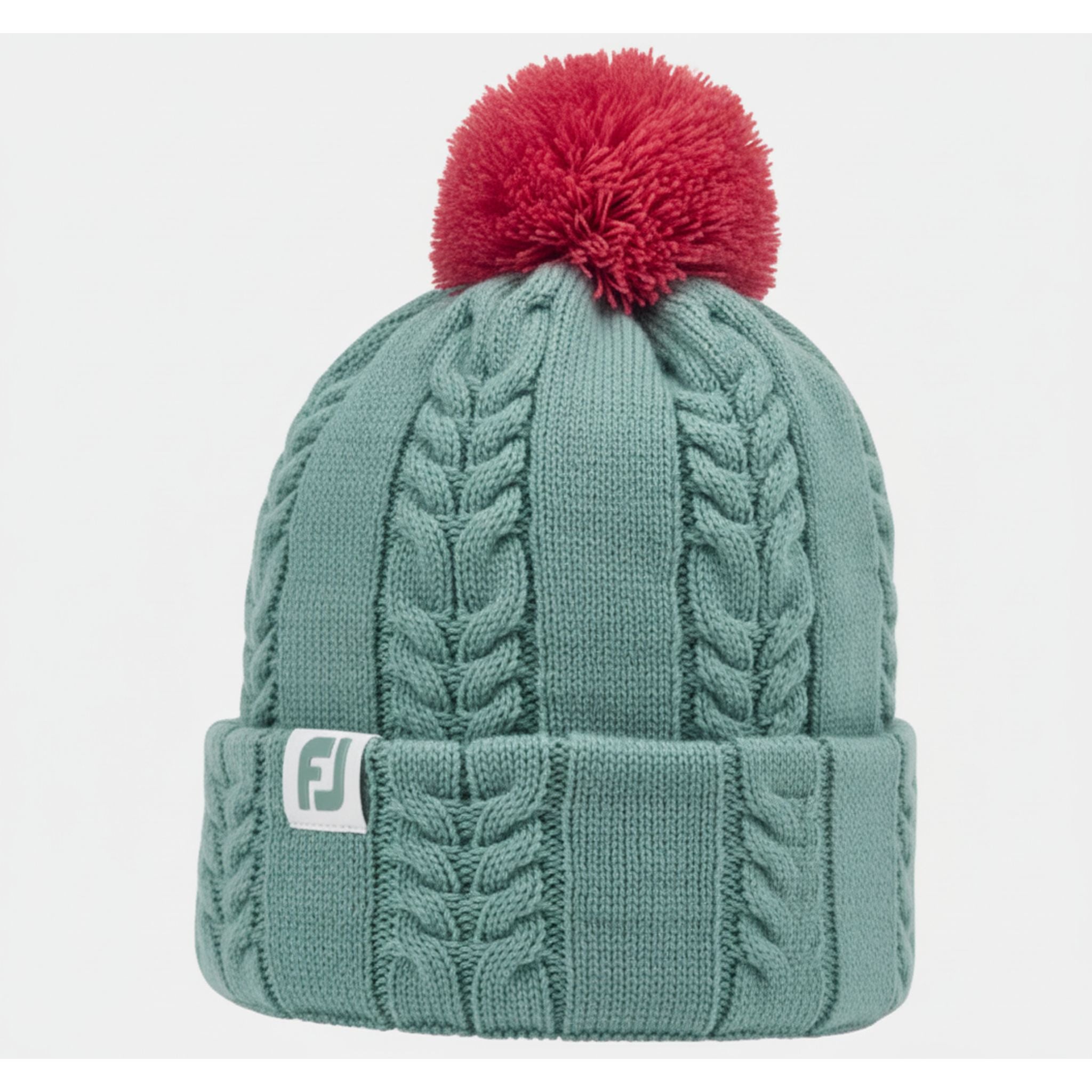 Dámska kapucňa Footjoy Bobble Cableknit Grey/Pink Women One Size Women