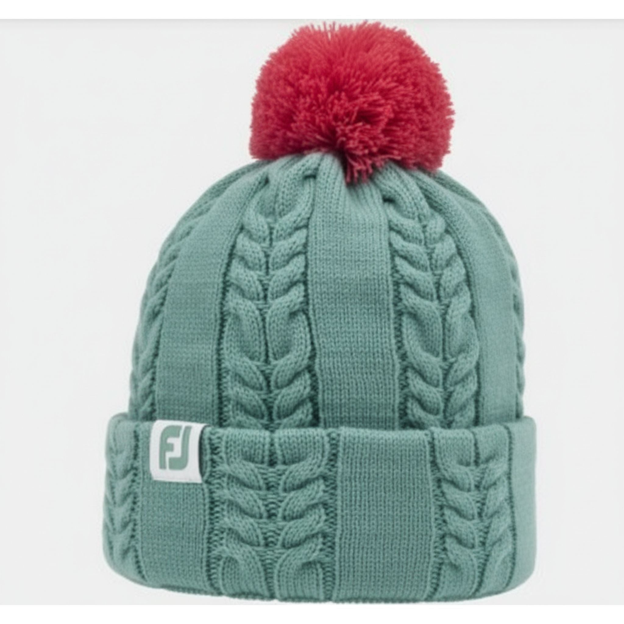 Dámska kapucňa Footjoy Bobble Cableknit Grey/Pink Women One Size Women