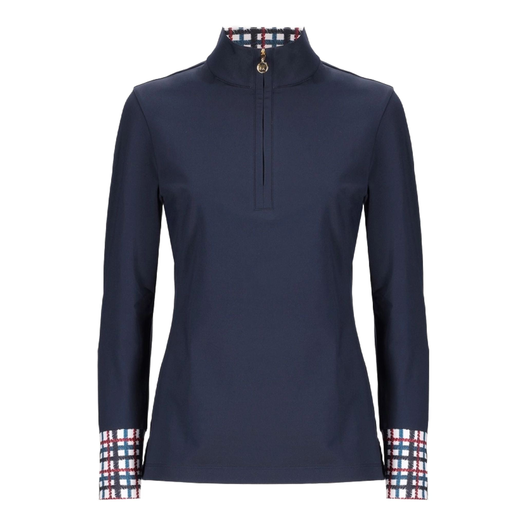Jack Nicklaus Plaid Accent Poloshirt Damen