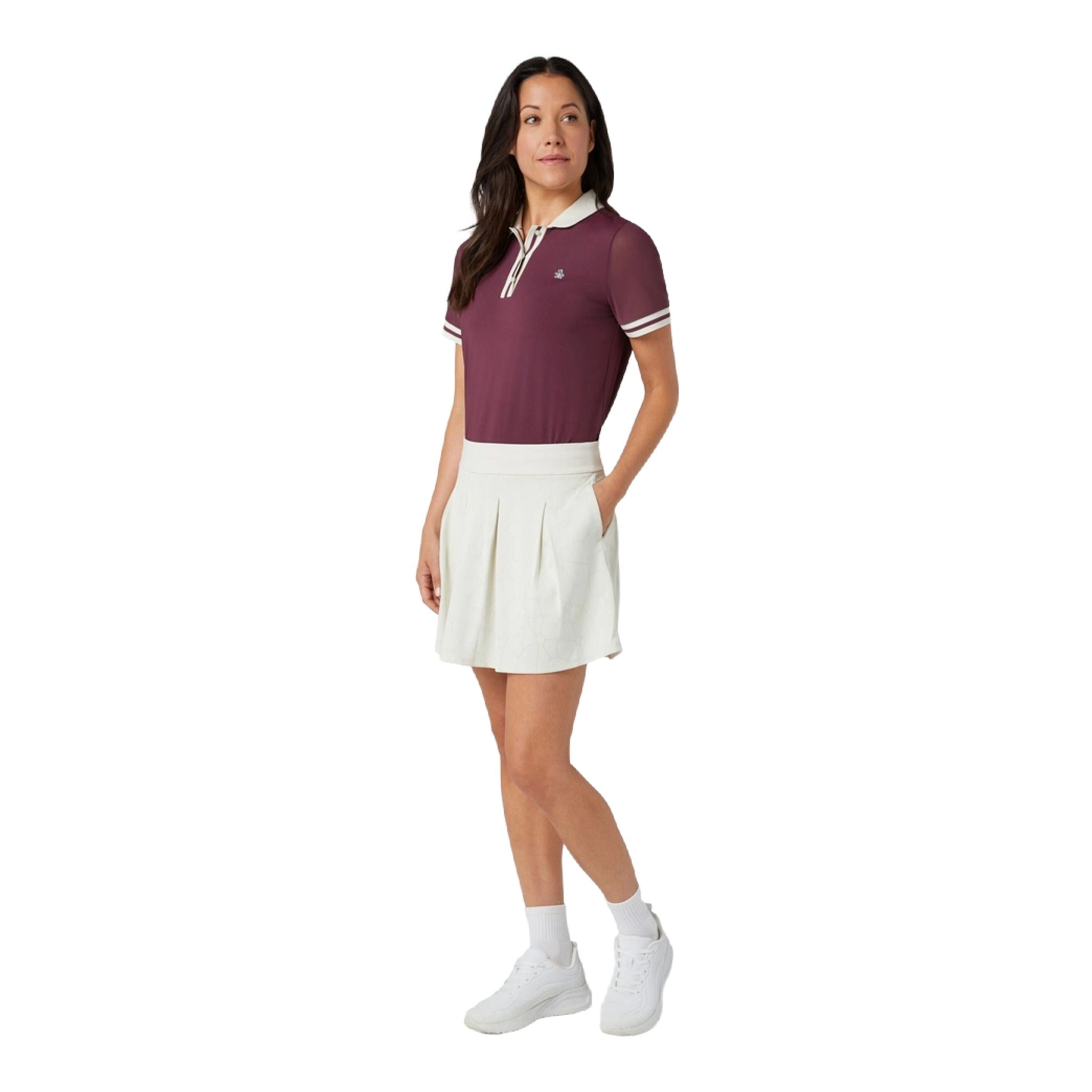 Original Penguin Laser Cut Floral Skort Damen