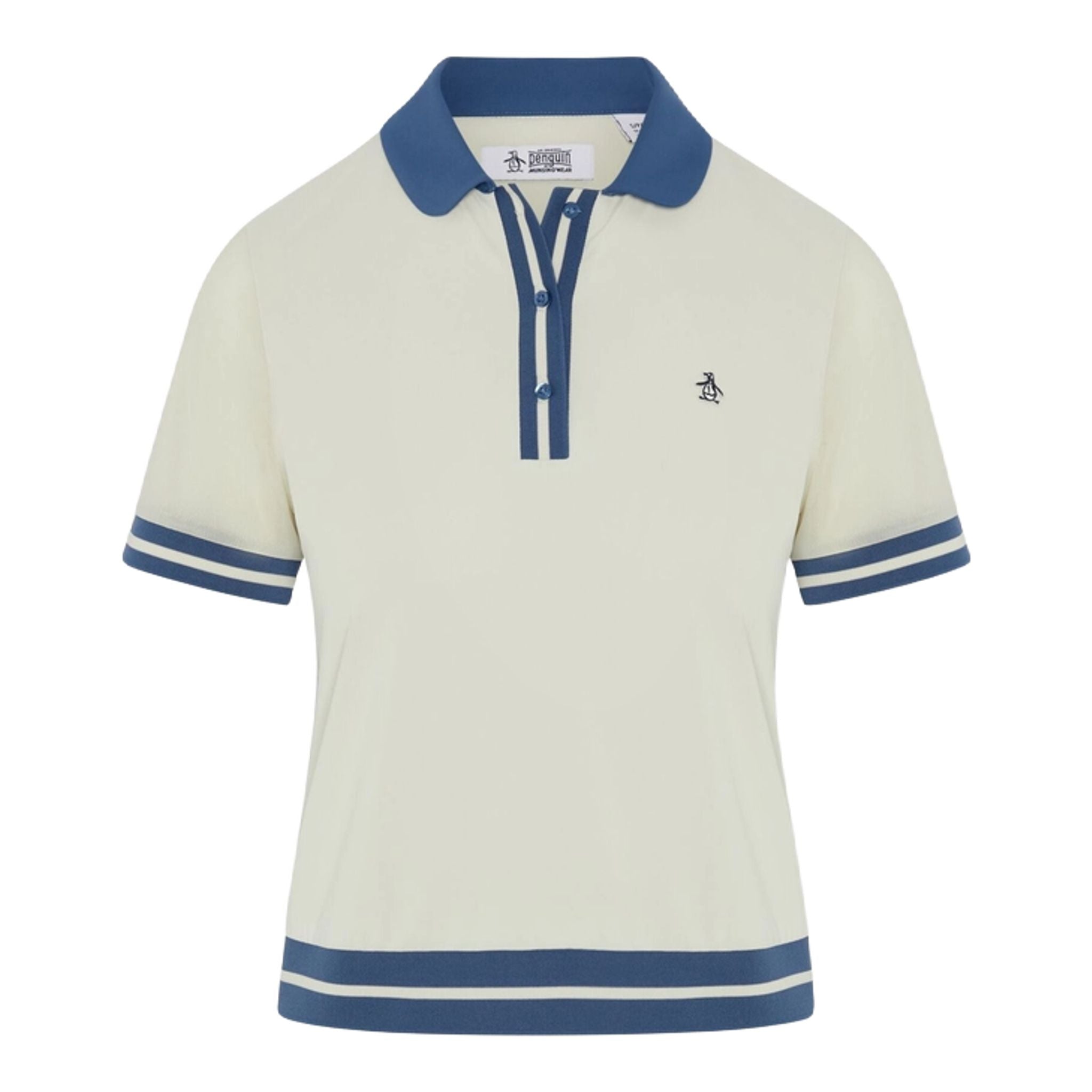 Original Penguin Waist Length Colourblock Polo Damen