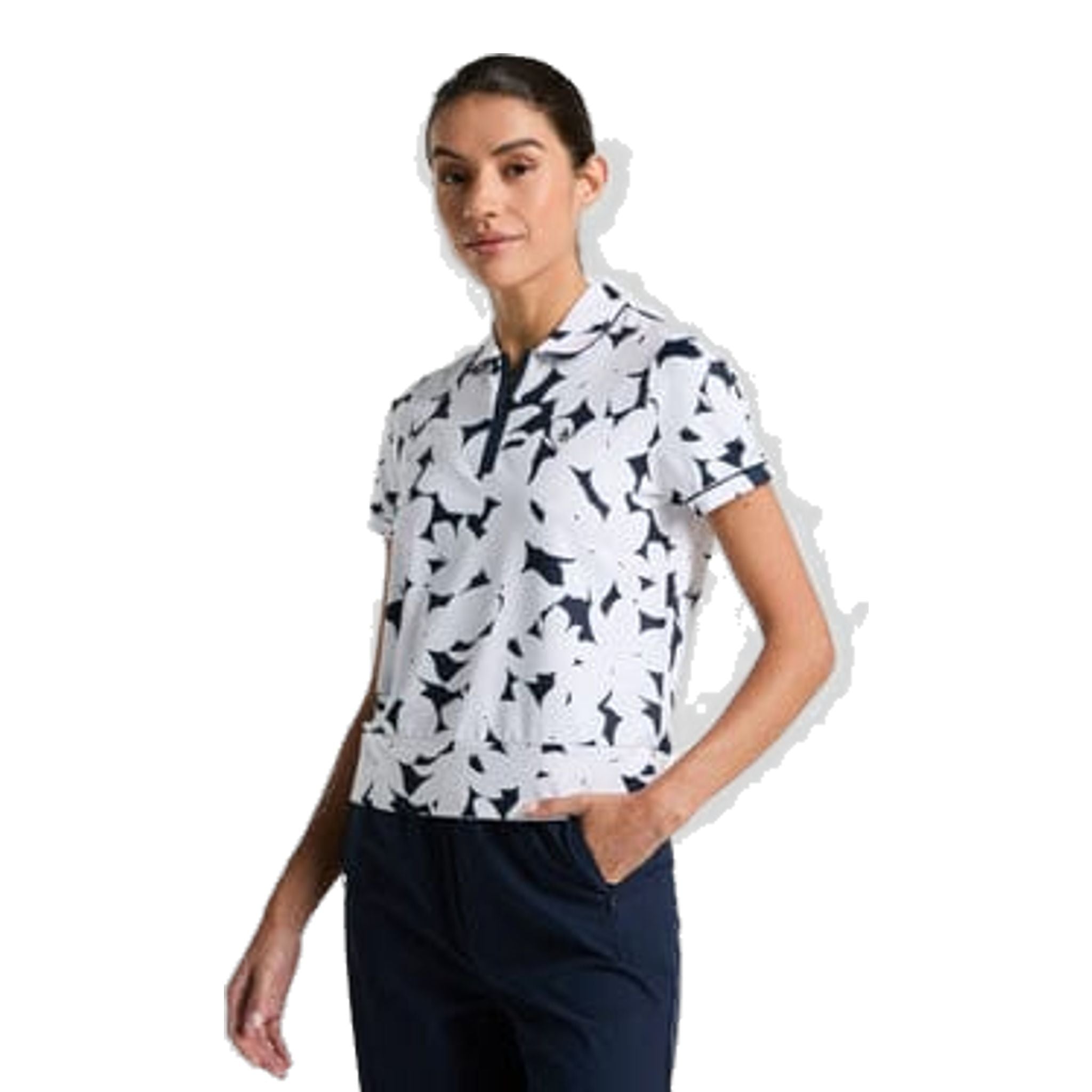 Original Penguin Riviera Floral Polo Shirt Damen