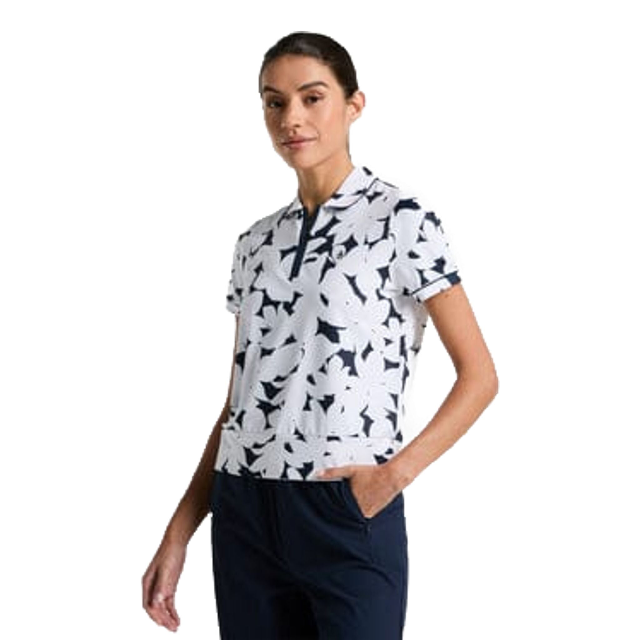 Original Penguin Riviera Floral Polo Shirt Damen