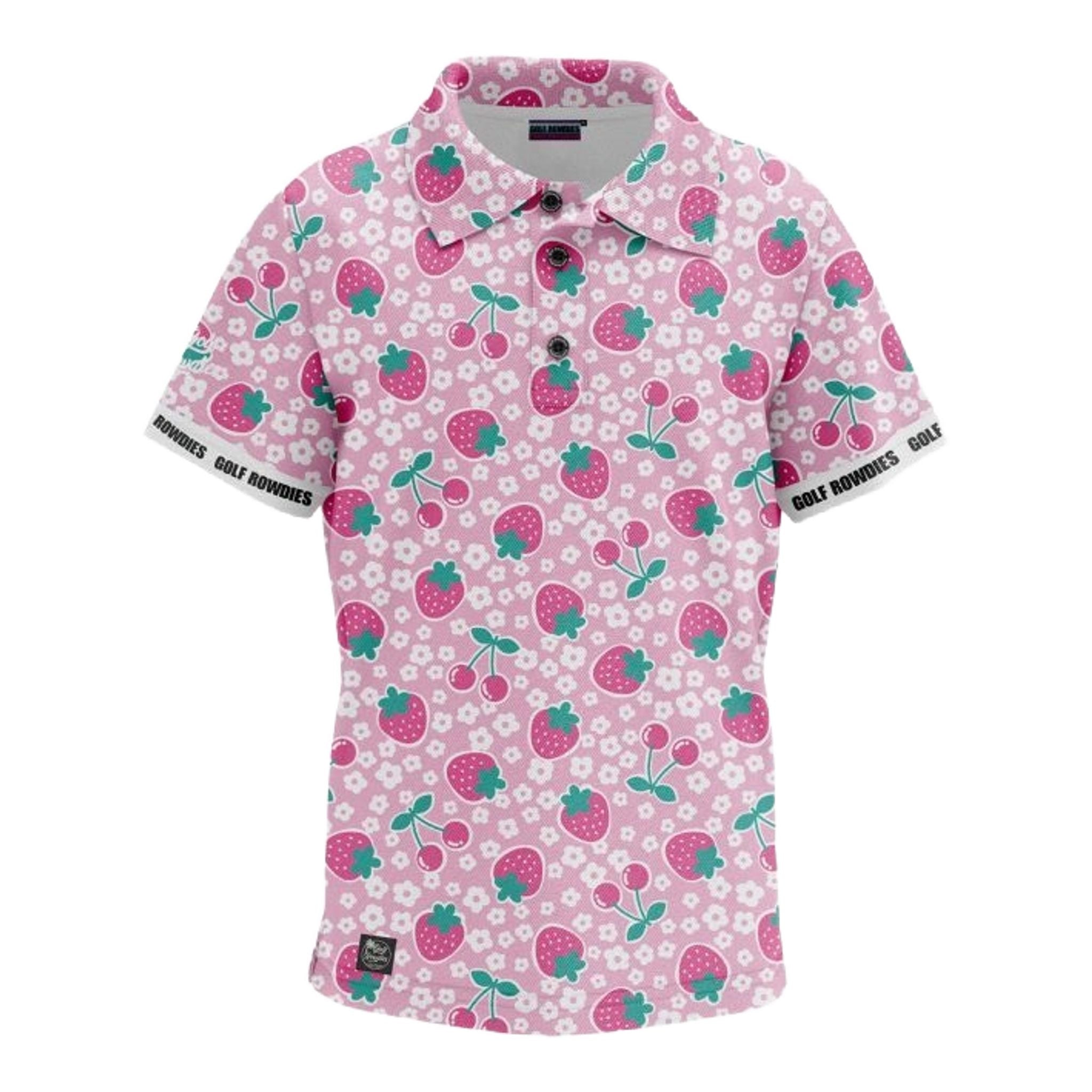 Golf Rowdies Strawberry Junior Polo
