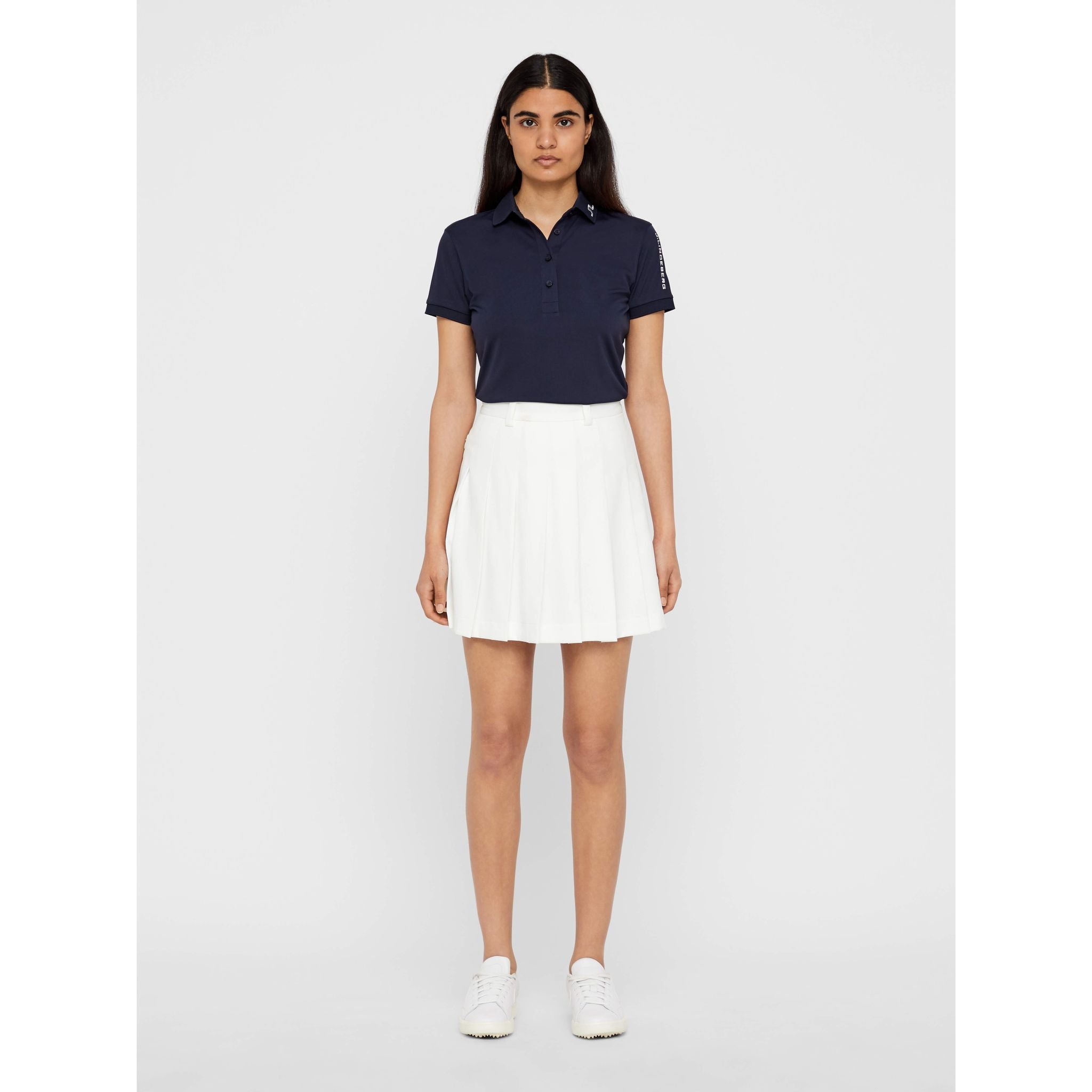 J. Lindeberg W Tour Tech slim TX Jersey Polo JL Navy Damen