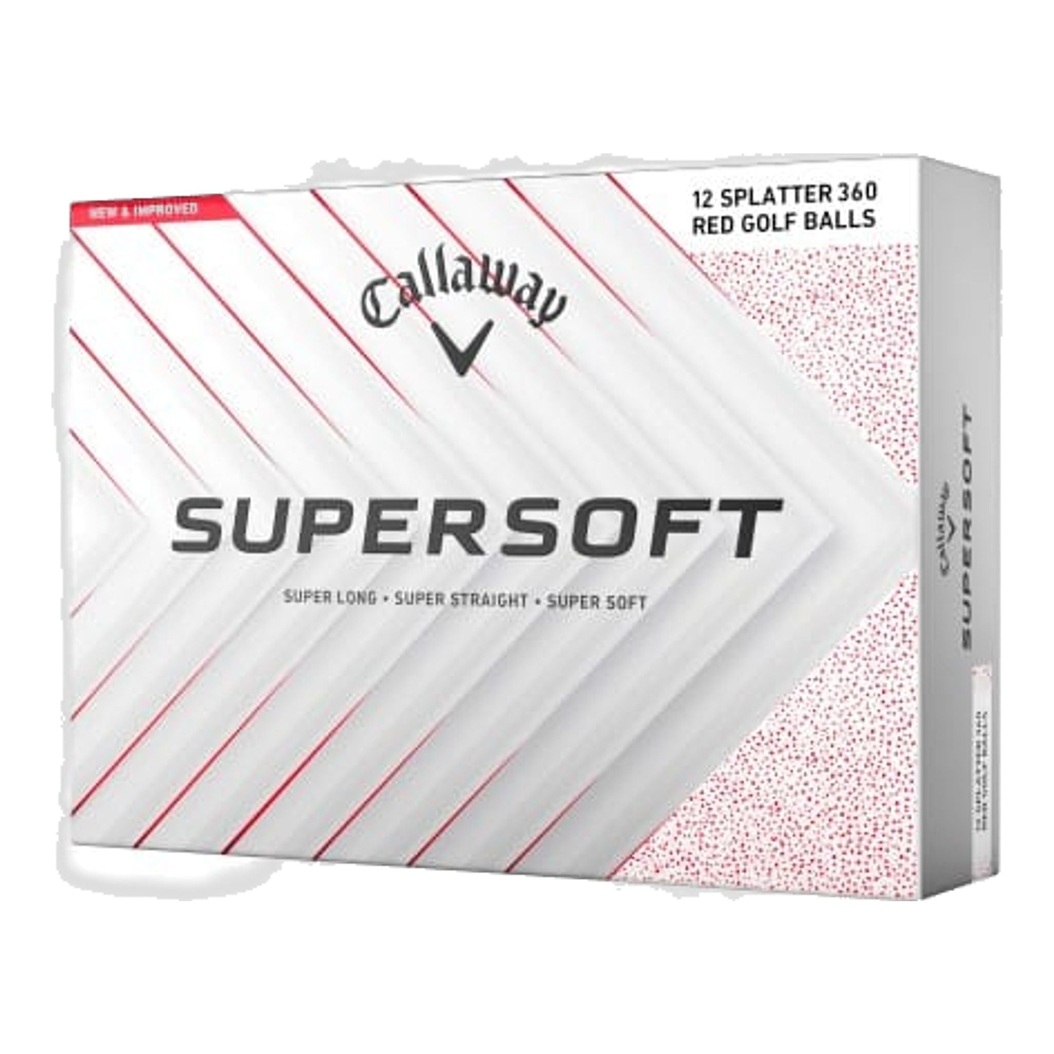 Golfové loptičky Callaway Supersoft 25 Splatter
