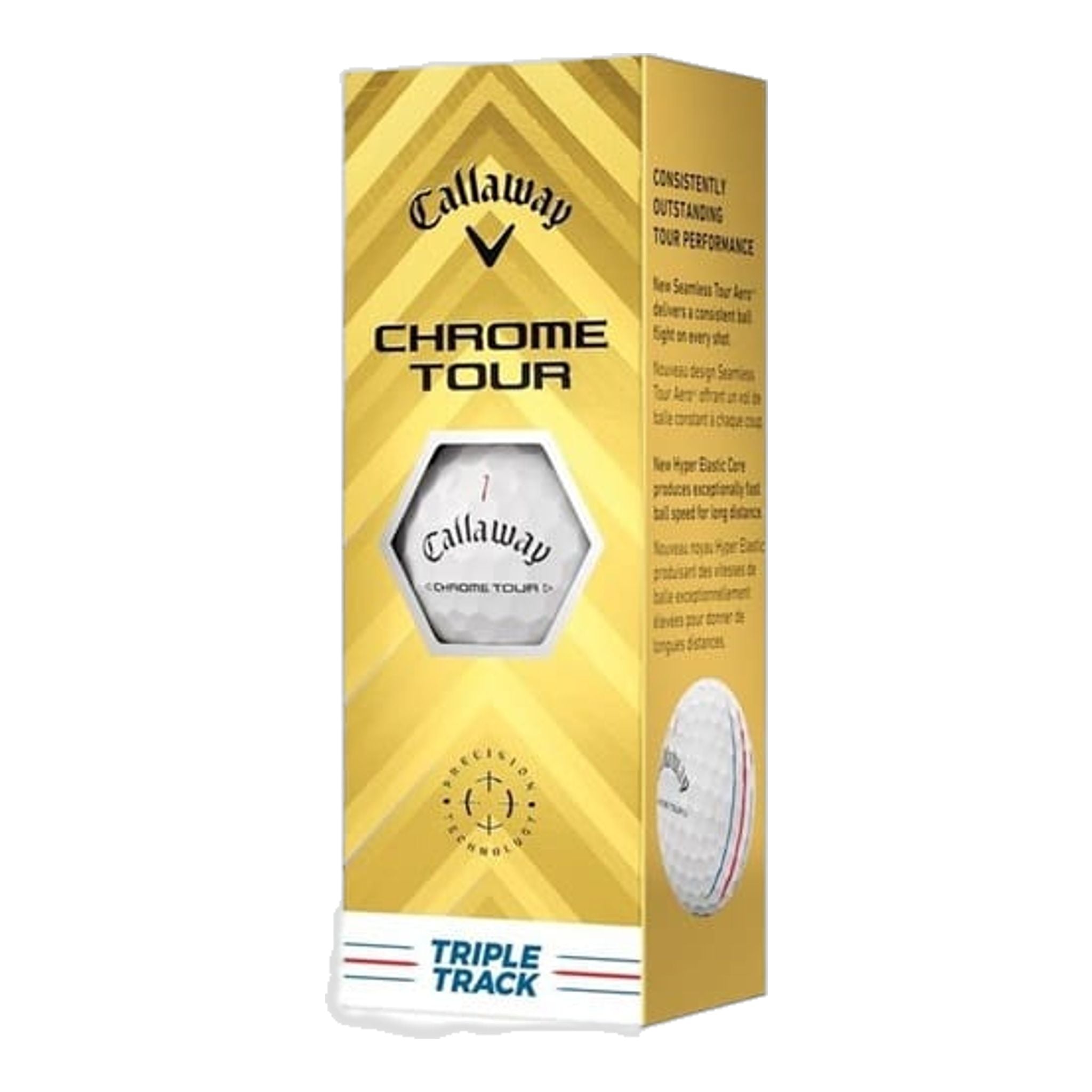 Golfové loptičky Callaway Chrome Soft Tour Triple Track (2024)