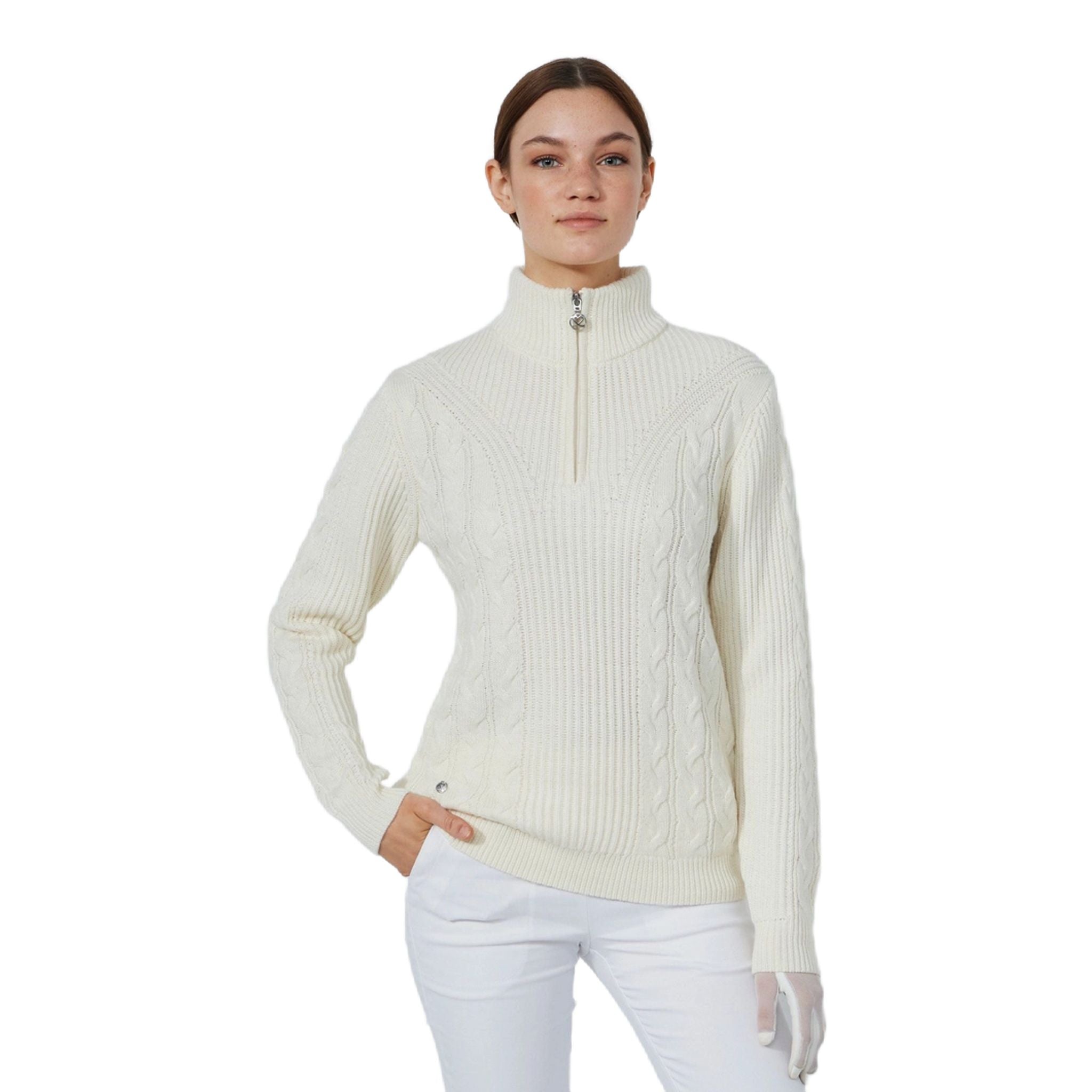 Daily Sports Lined Cable Pullover Damen