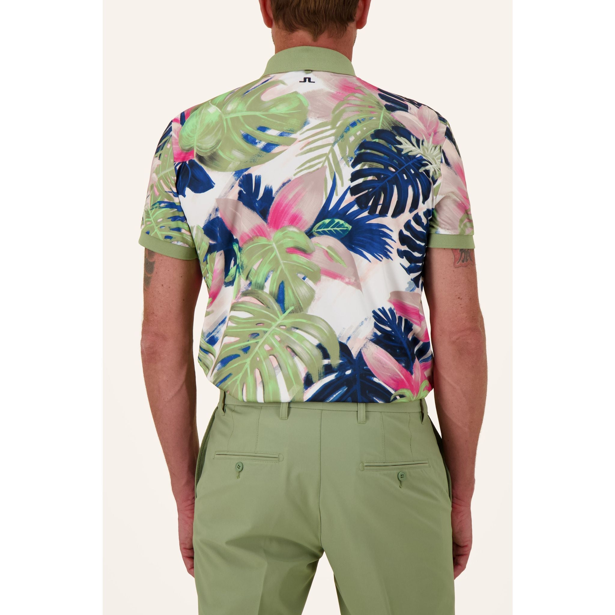 J. Lindeberg Tour Tech Reg Fit Print Polo Herren