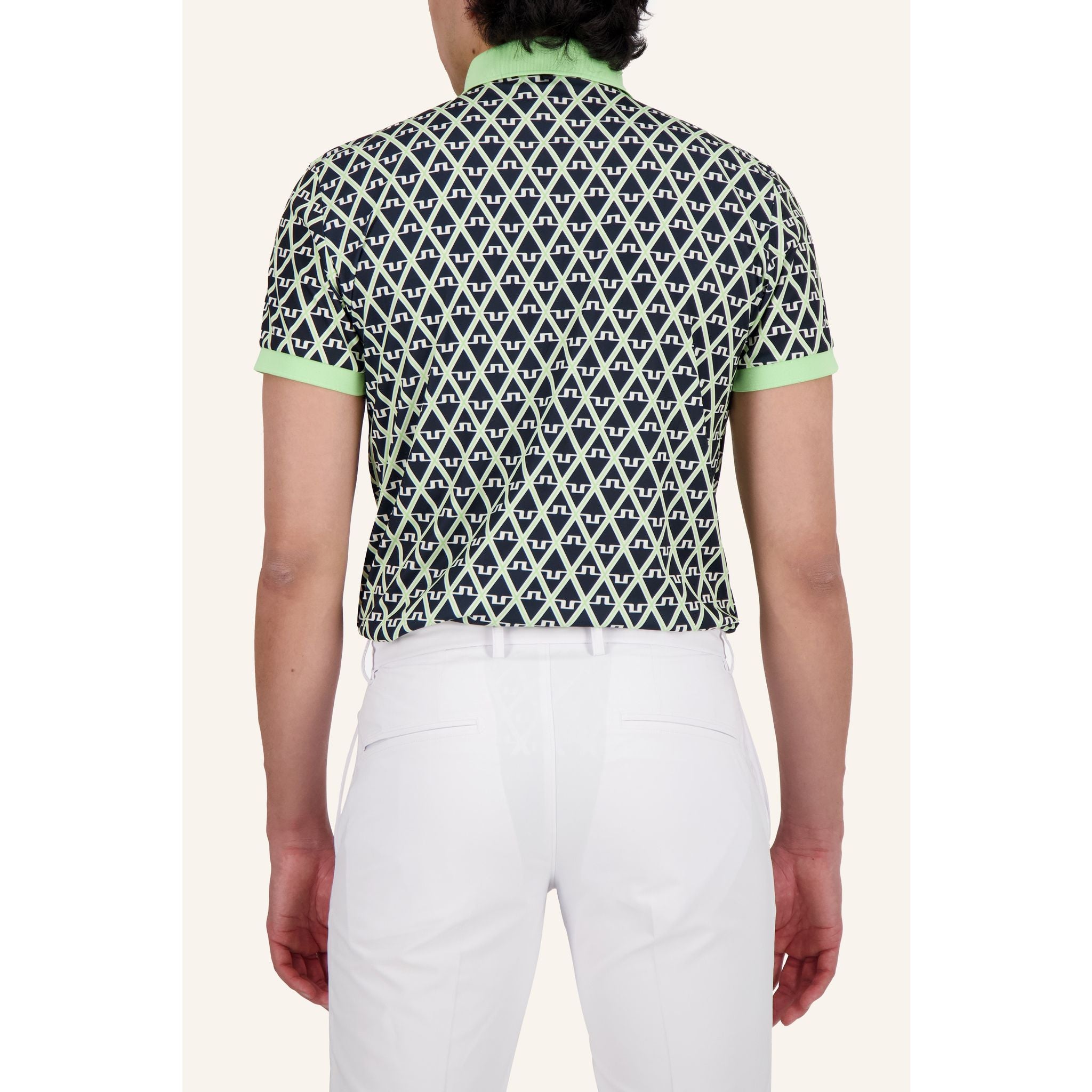 J. Lindeberg Tour Tech Reg Fit Print Polo Herren