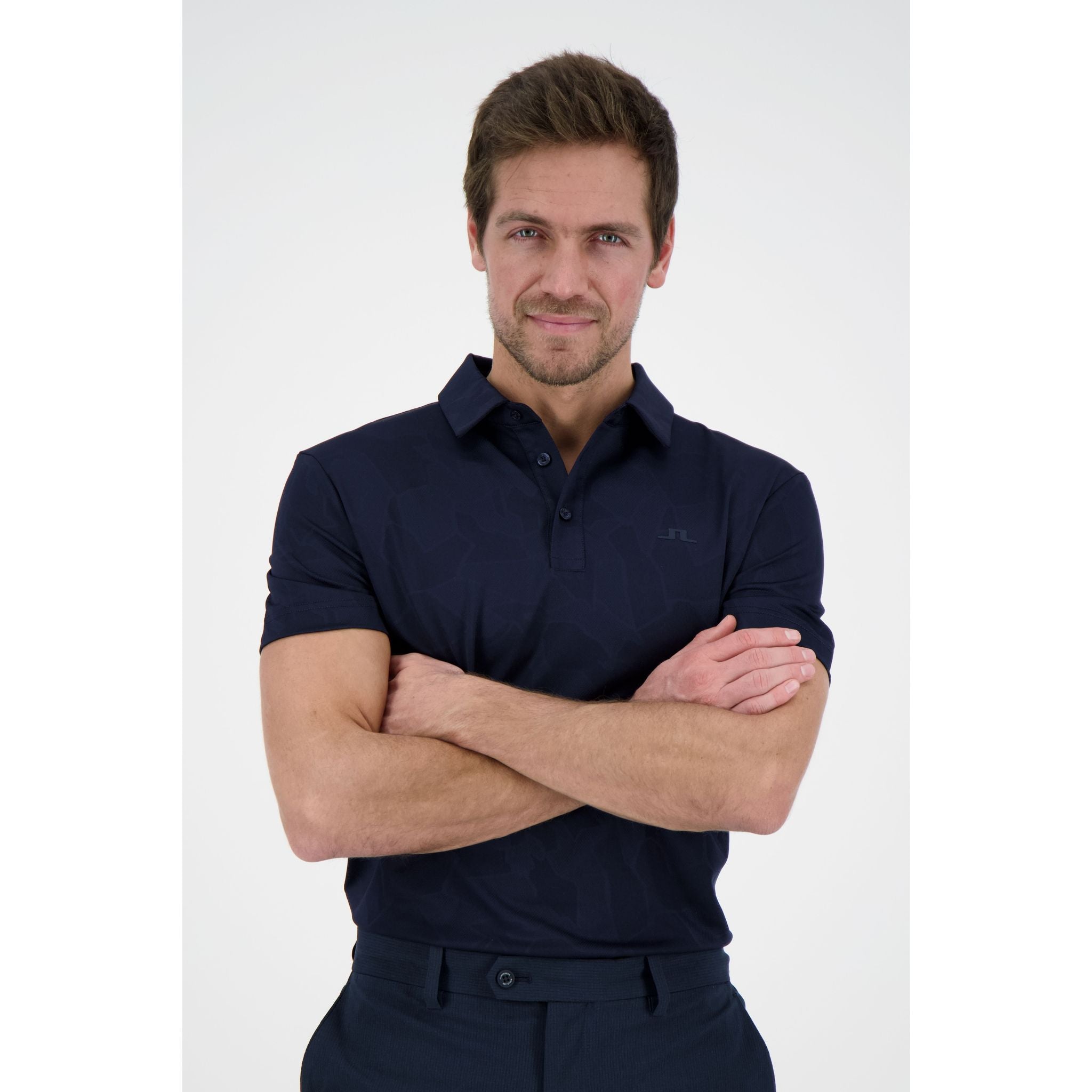 J. Lindeberg M Clide Regular Fit SS Polo JL Navy Herren