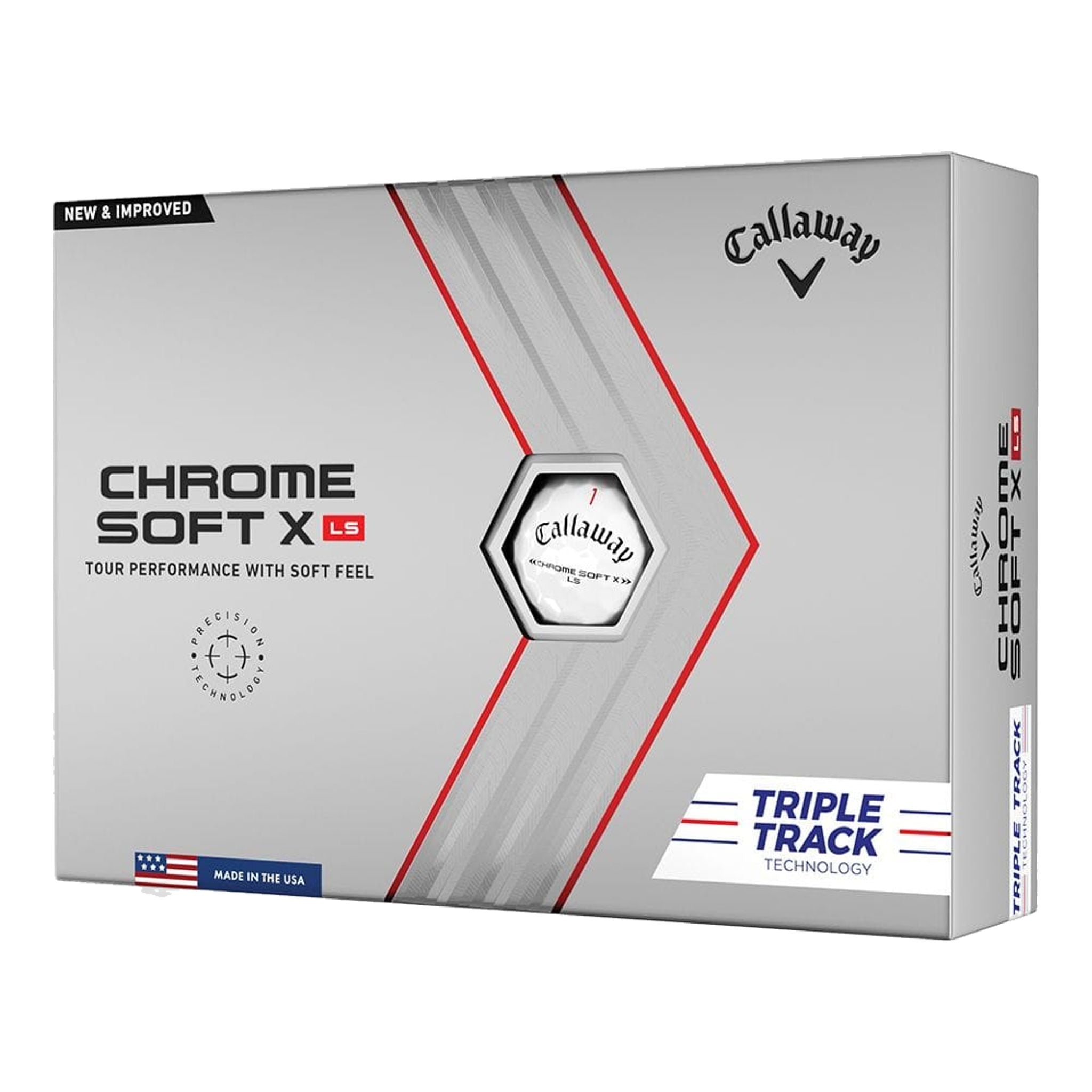 Golfové loptičky Callaway Chrome Soft X LS (2022)