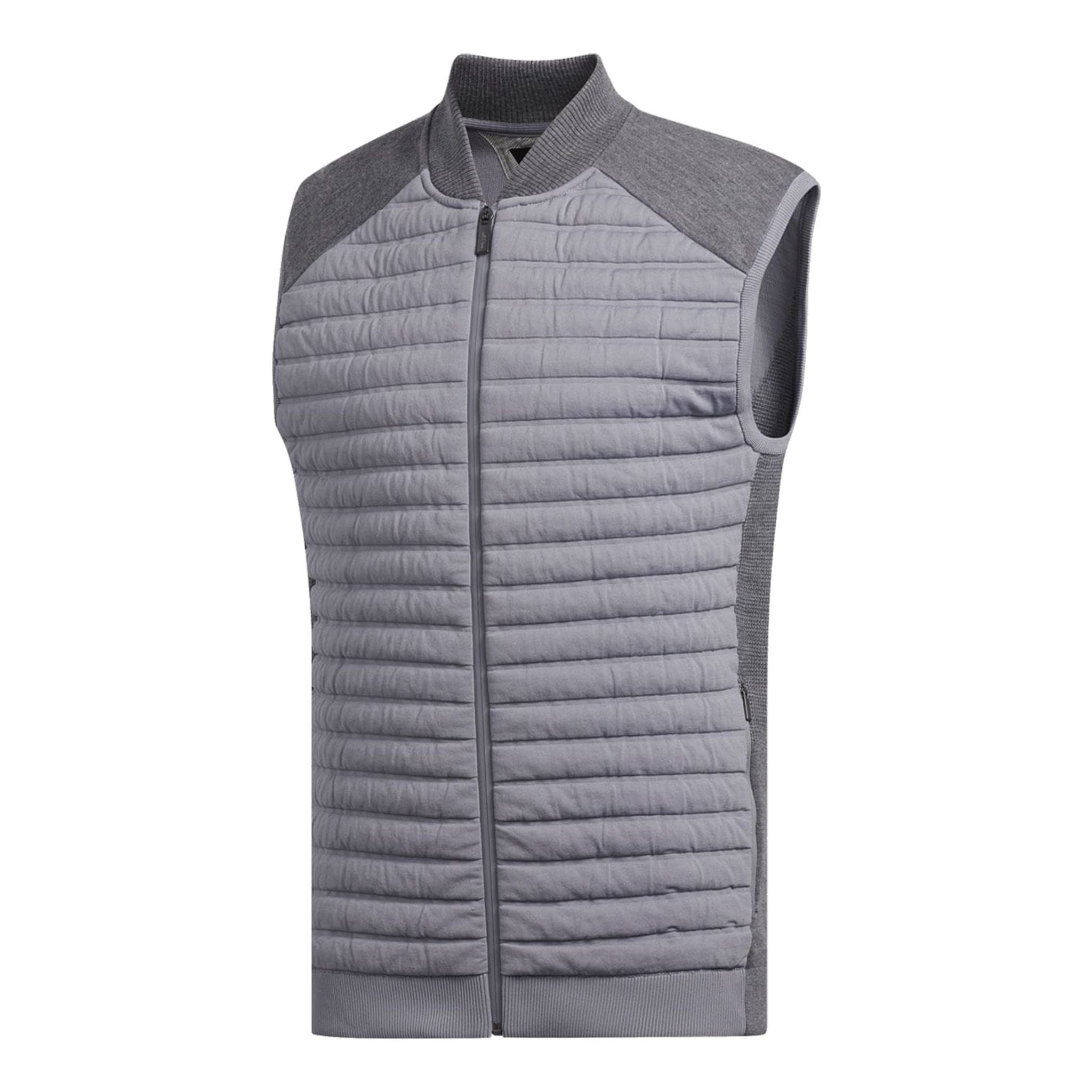 Adidas Gilet Adipure Quilted Hybrid Knit Grau Herren