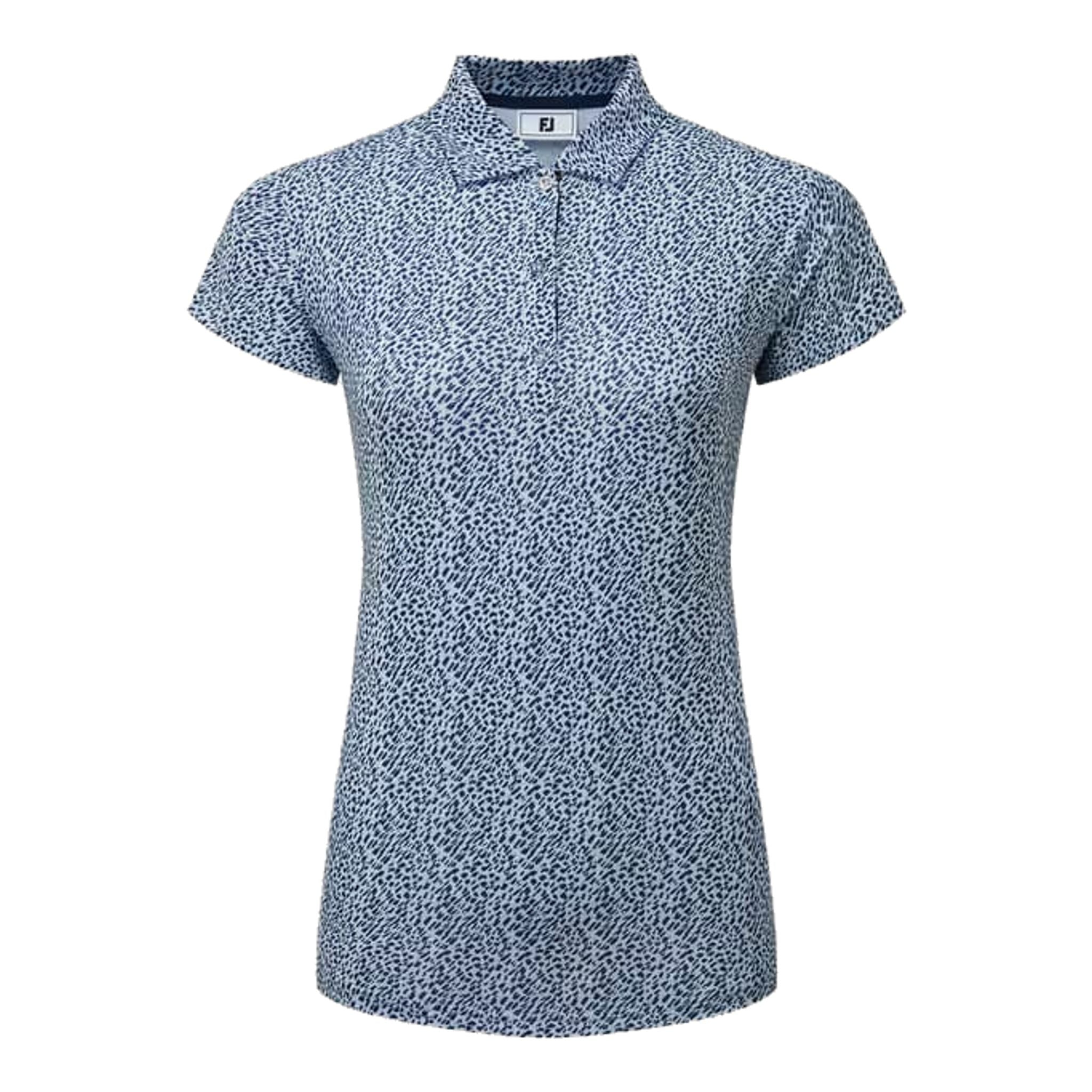 Footjoy Animal Print Kappenarm Lisle Poloshirt