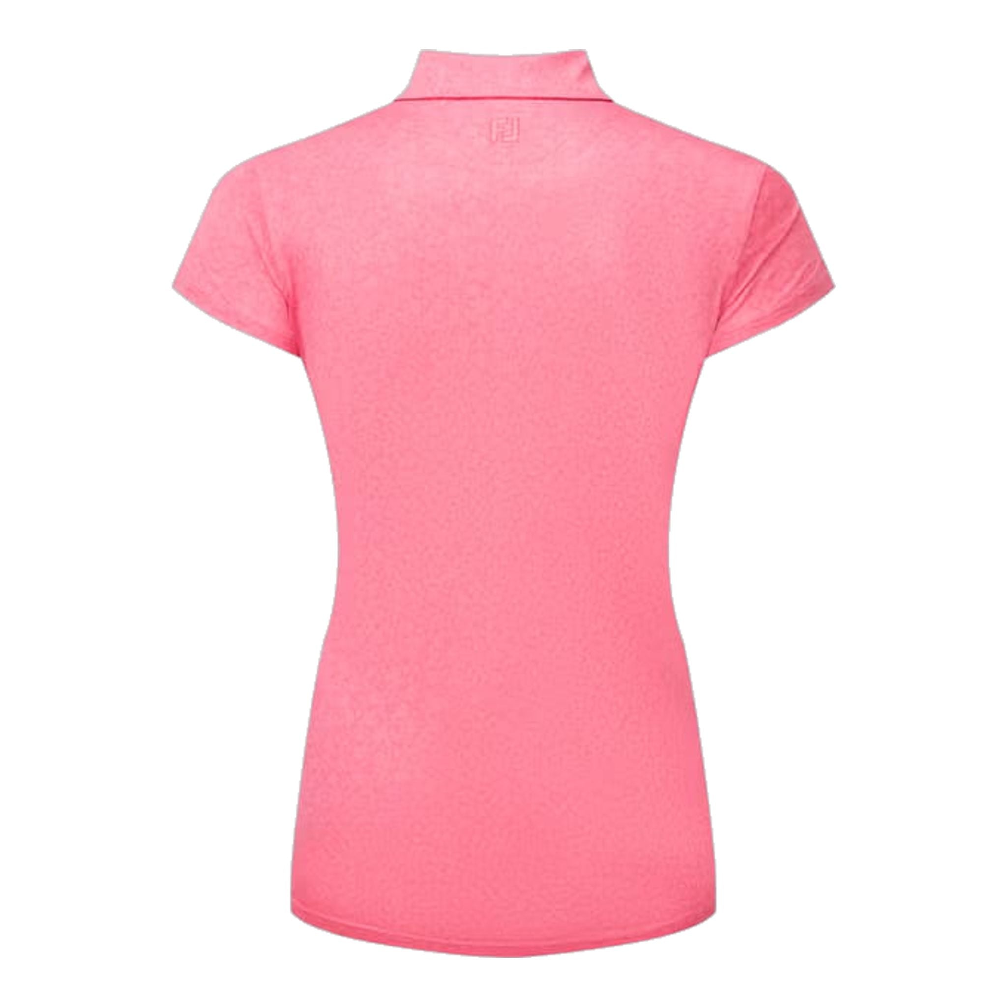 Footjoy Painted Floral Cap Sleeve Lisle Polo Damen