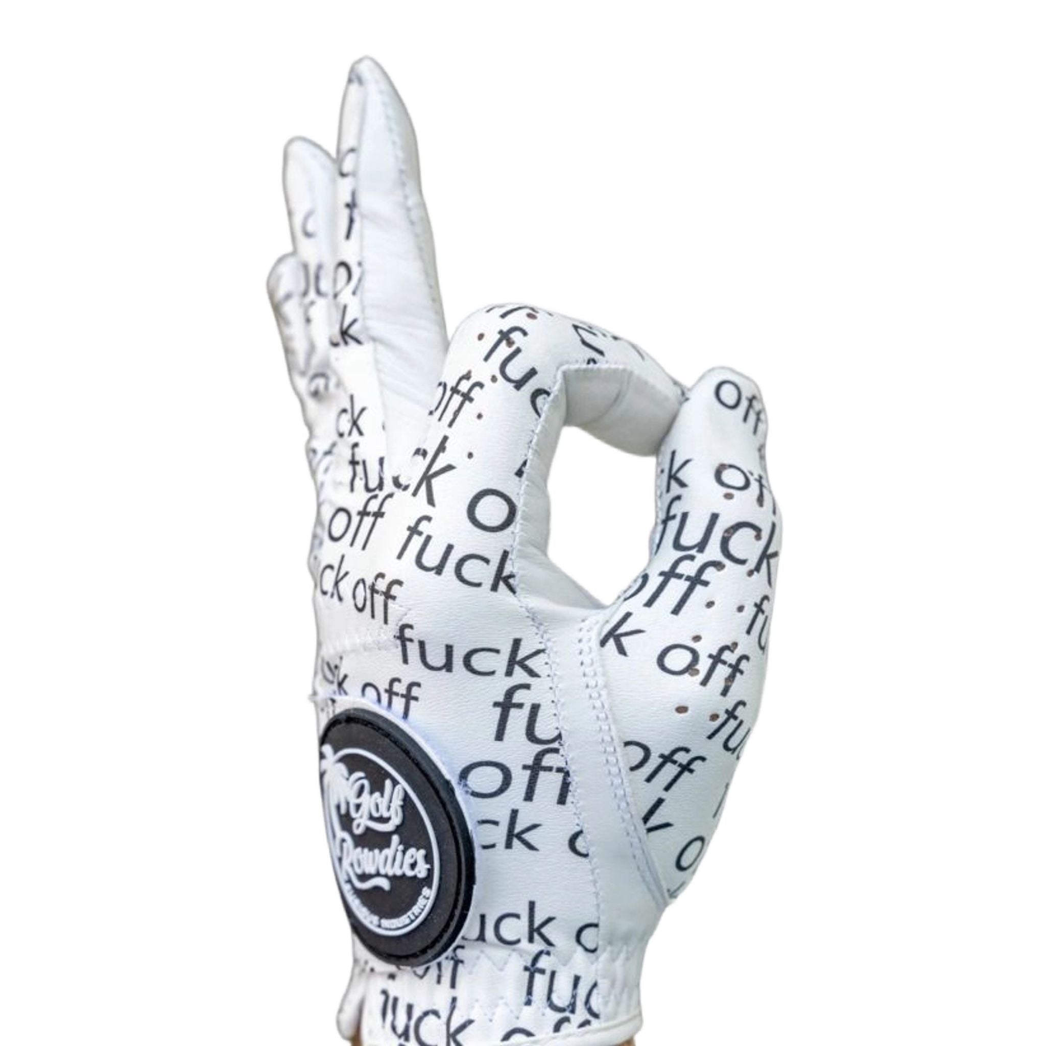 Golf Rowdies Fuck Off Golfhandschuh Damen