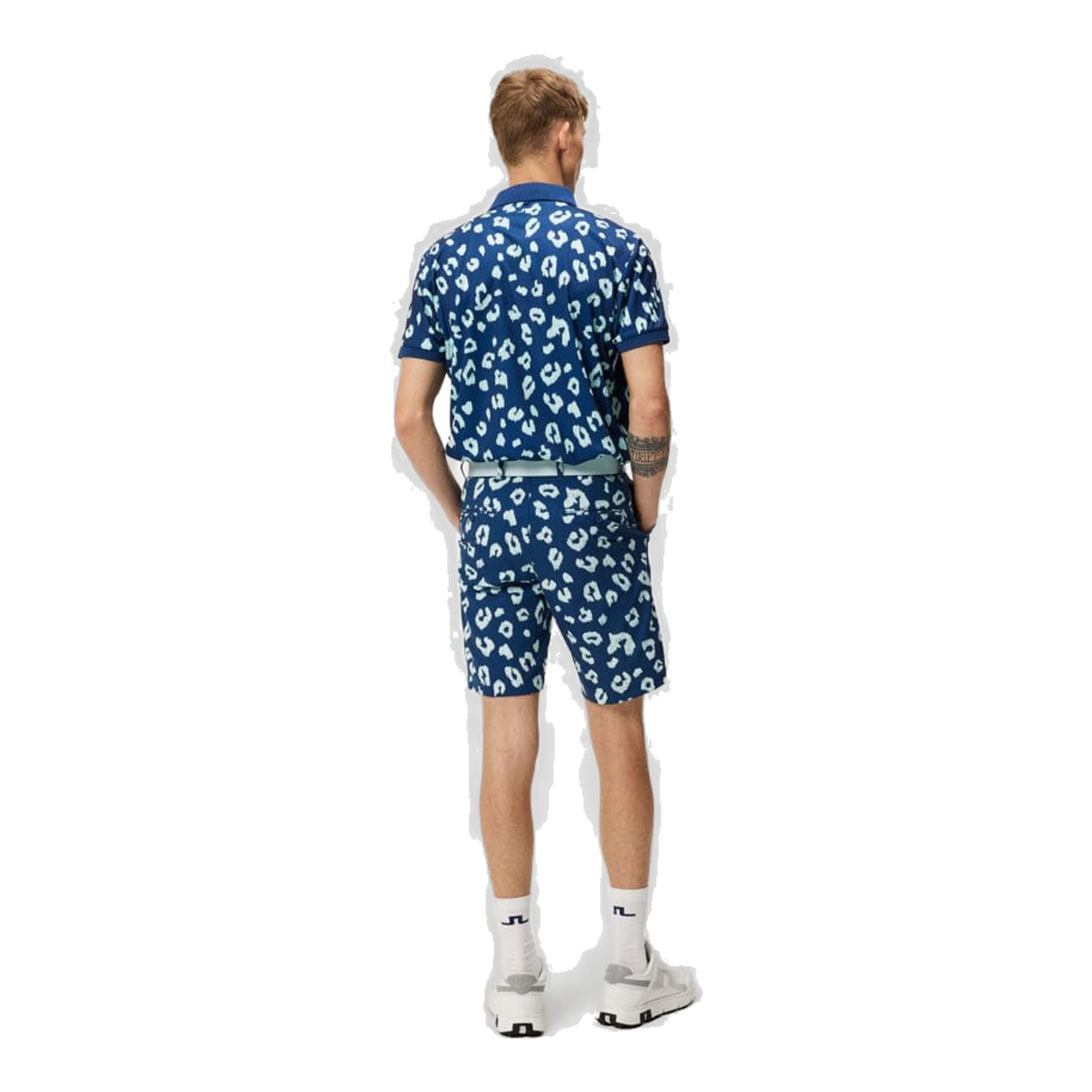 J. Lindeberg Tour Tech Reg Fit Print Polo Herren