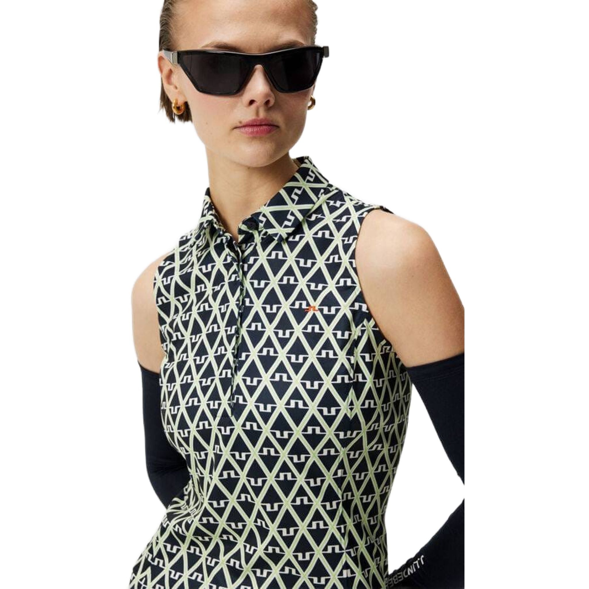 J. Lindeberg Dena Print Top Women bez rukávov