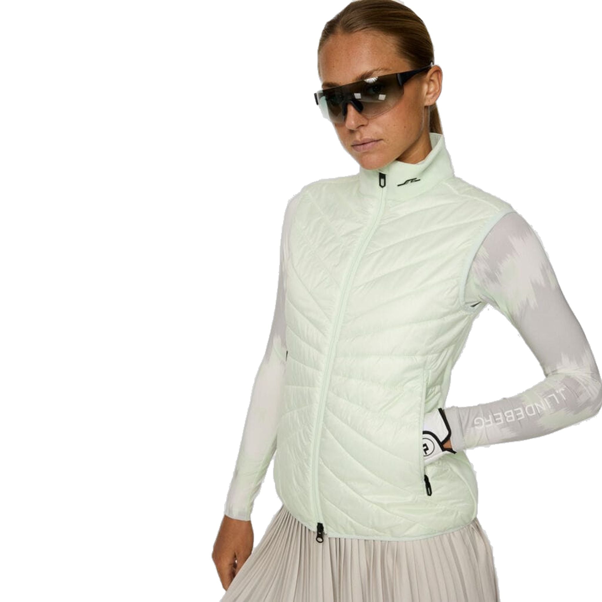 Dámska hybridná vesta J. Lindeberg Madde Quilt