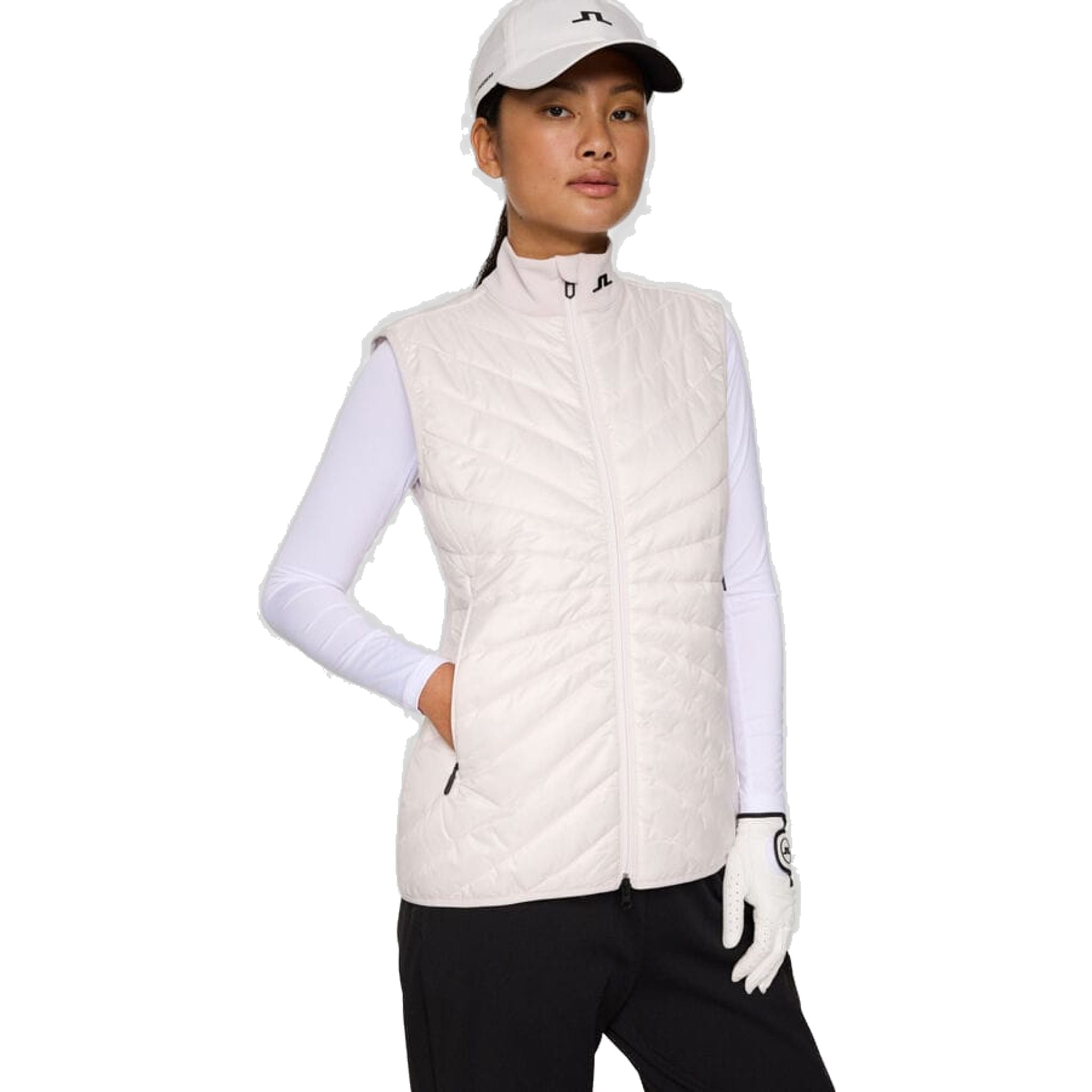 Dámska hybridná vesta J. Lindeberg Madde Quilt