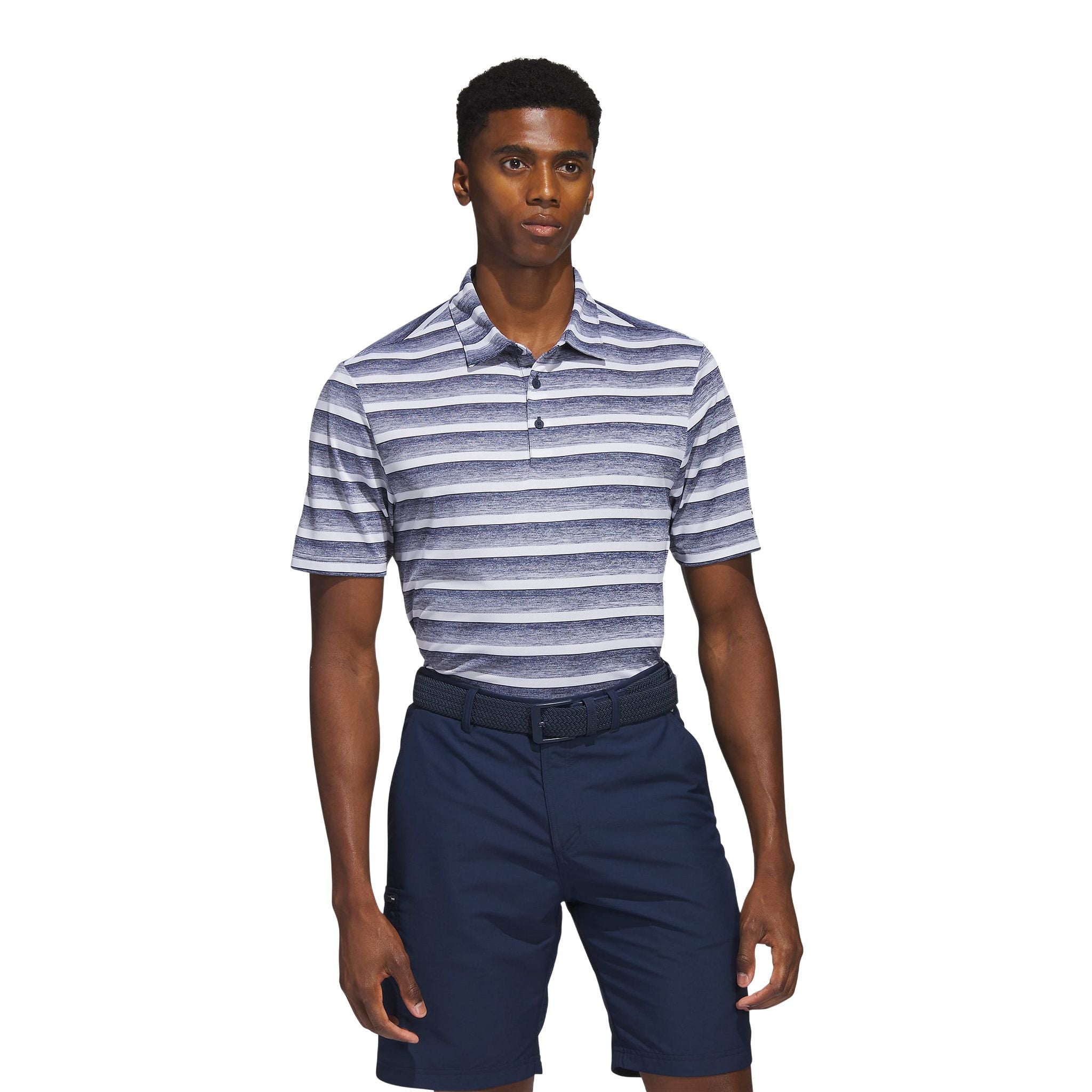 Adidas Two-Color Stripe Poloshirt Herren