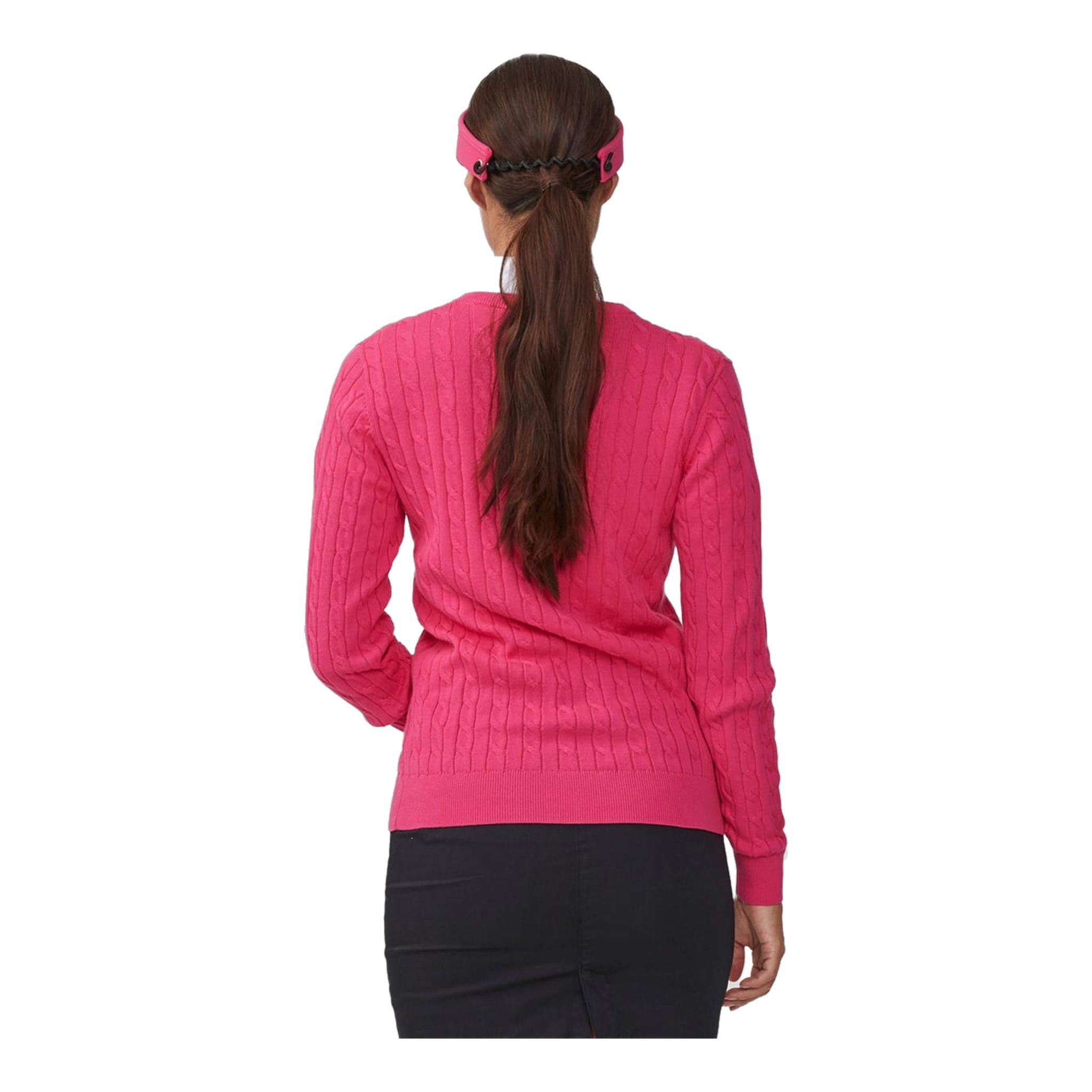Röhnisch Pullover Cable Fuchsia Damen