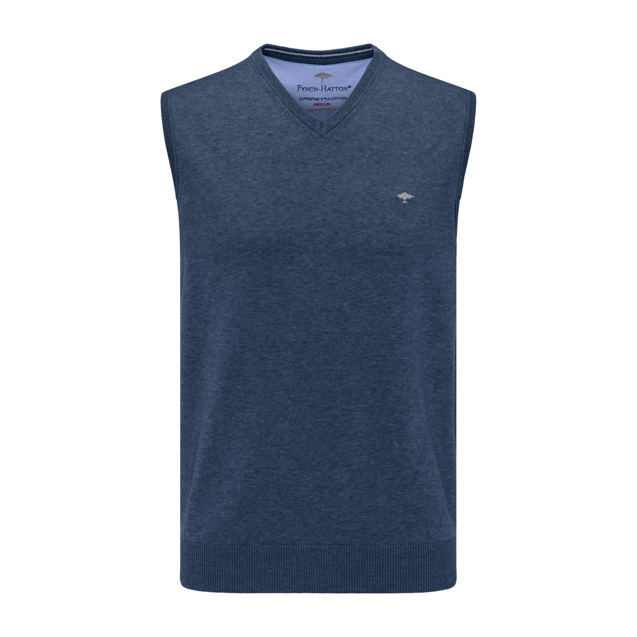 Fynch Hatton Pullunder Blau Herren