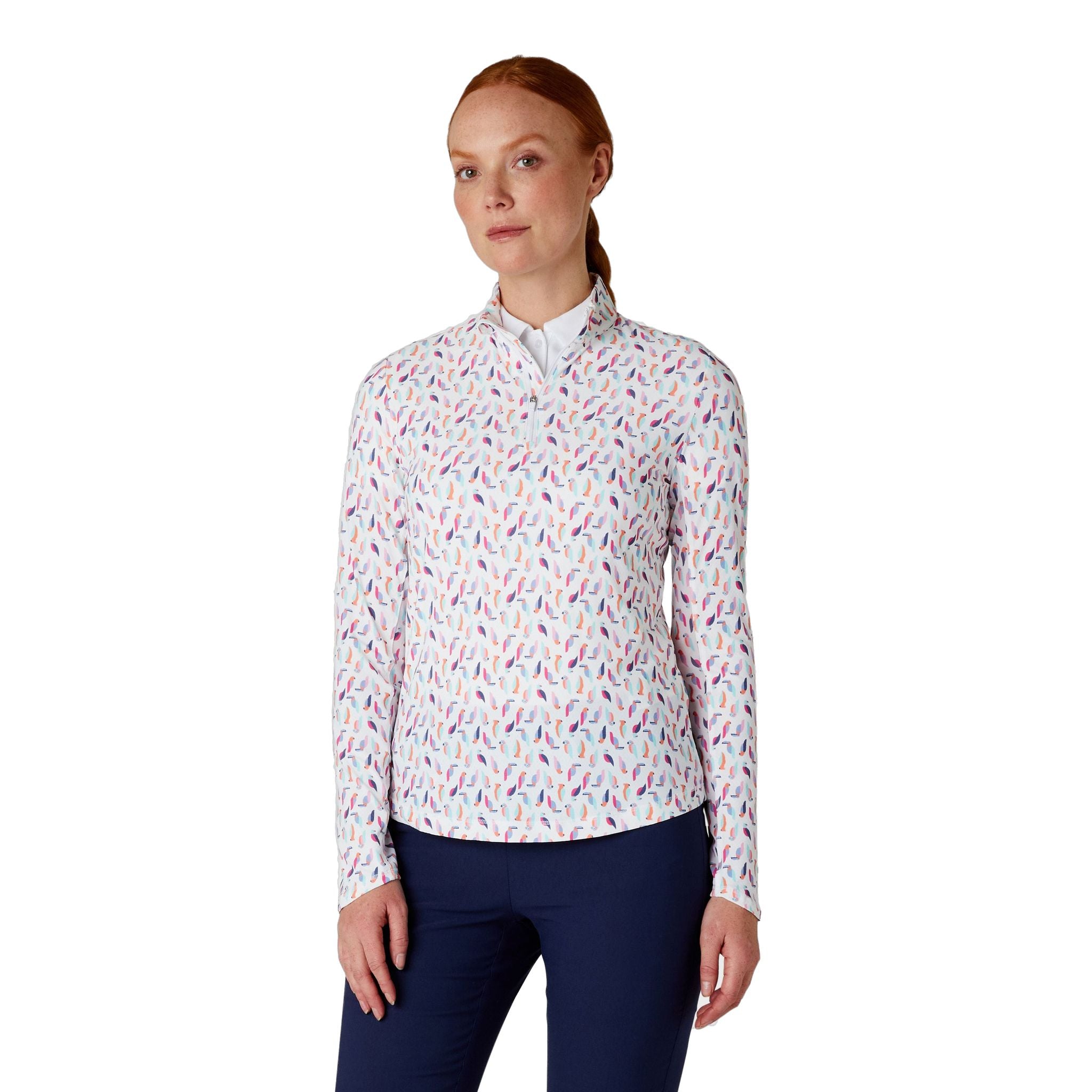 Callaway Birdie/Eagle Print Shirt Damen