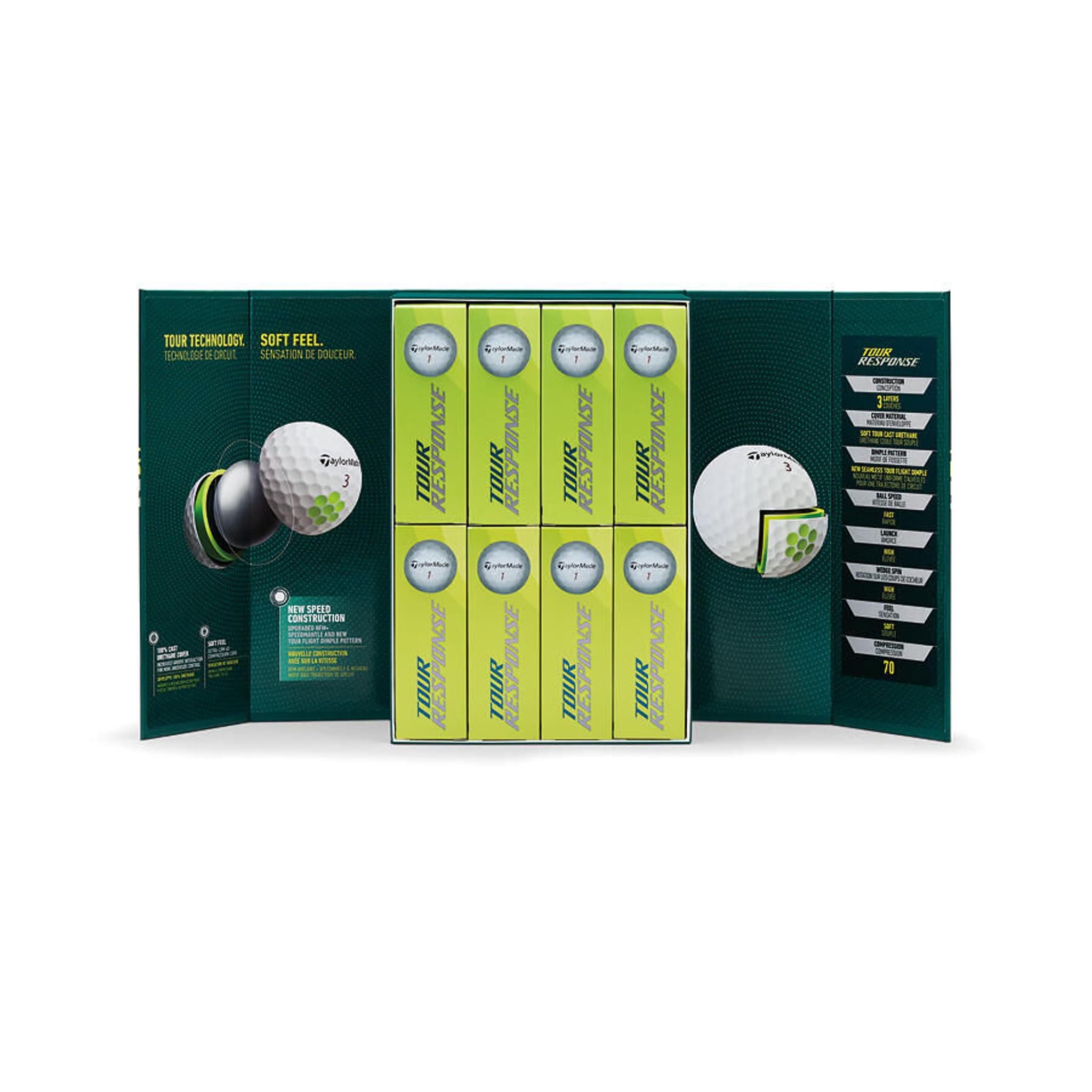 TaylorMade Tour Response 3+1 Box (48 Stück) Golfbälle