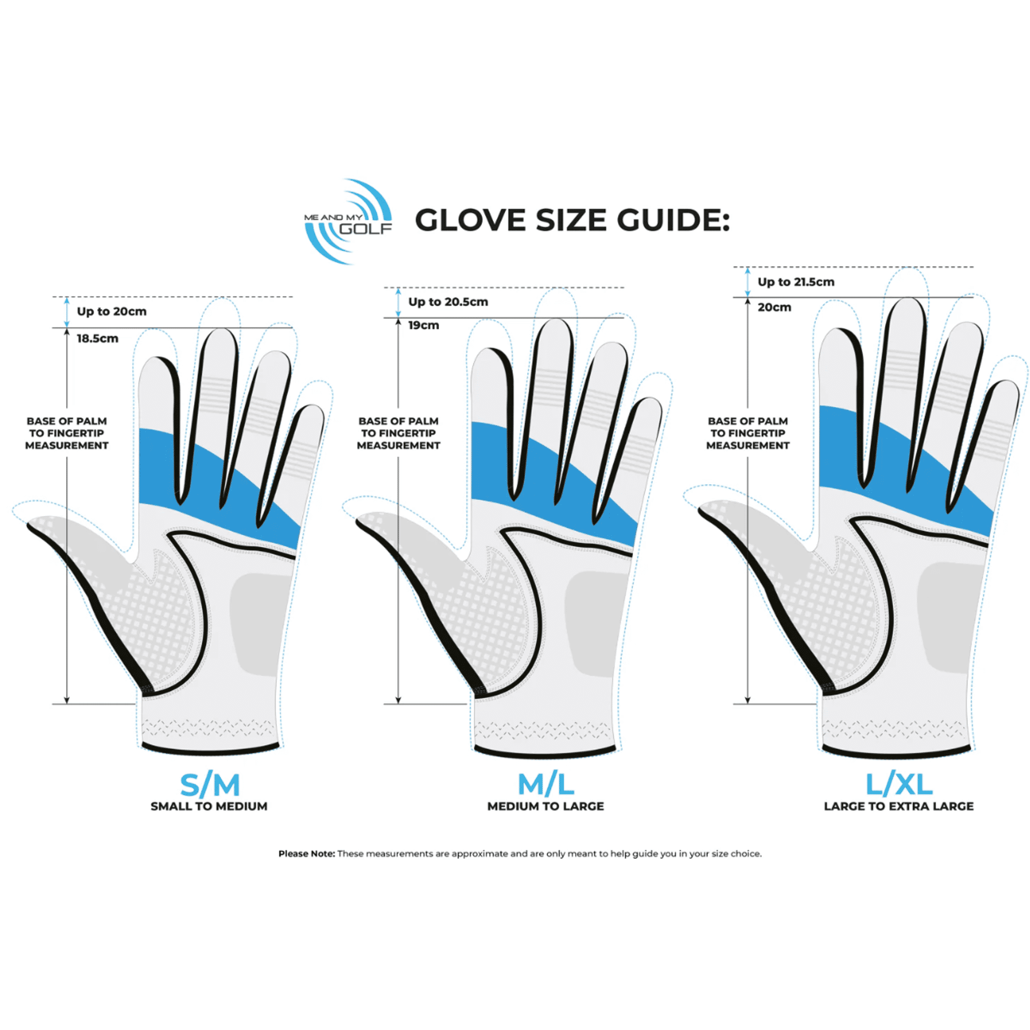 Me and My Golf True Grip Training Handschuh
