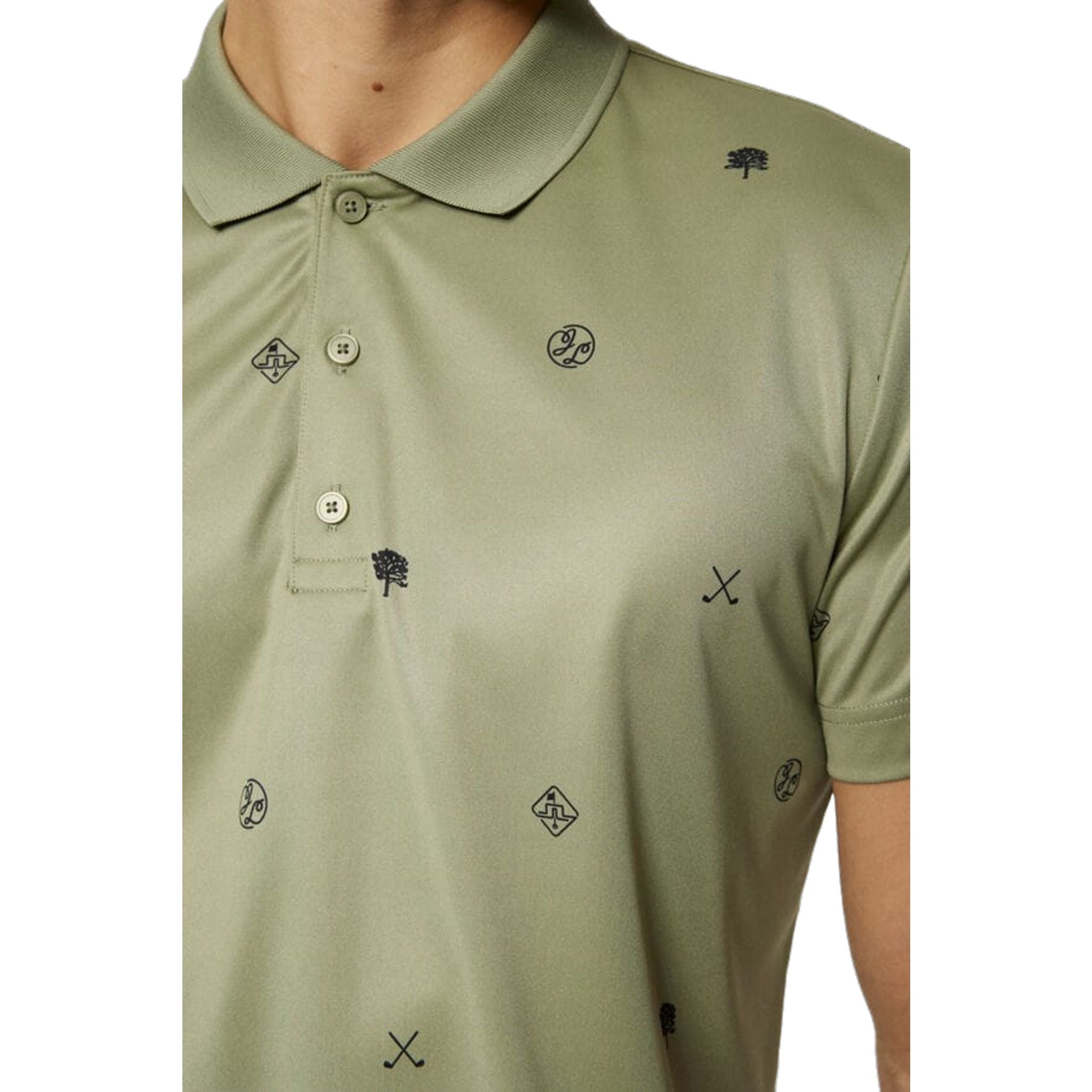 J. Lindeberg Club House Motif Polo Herren