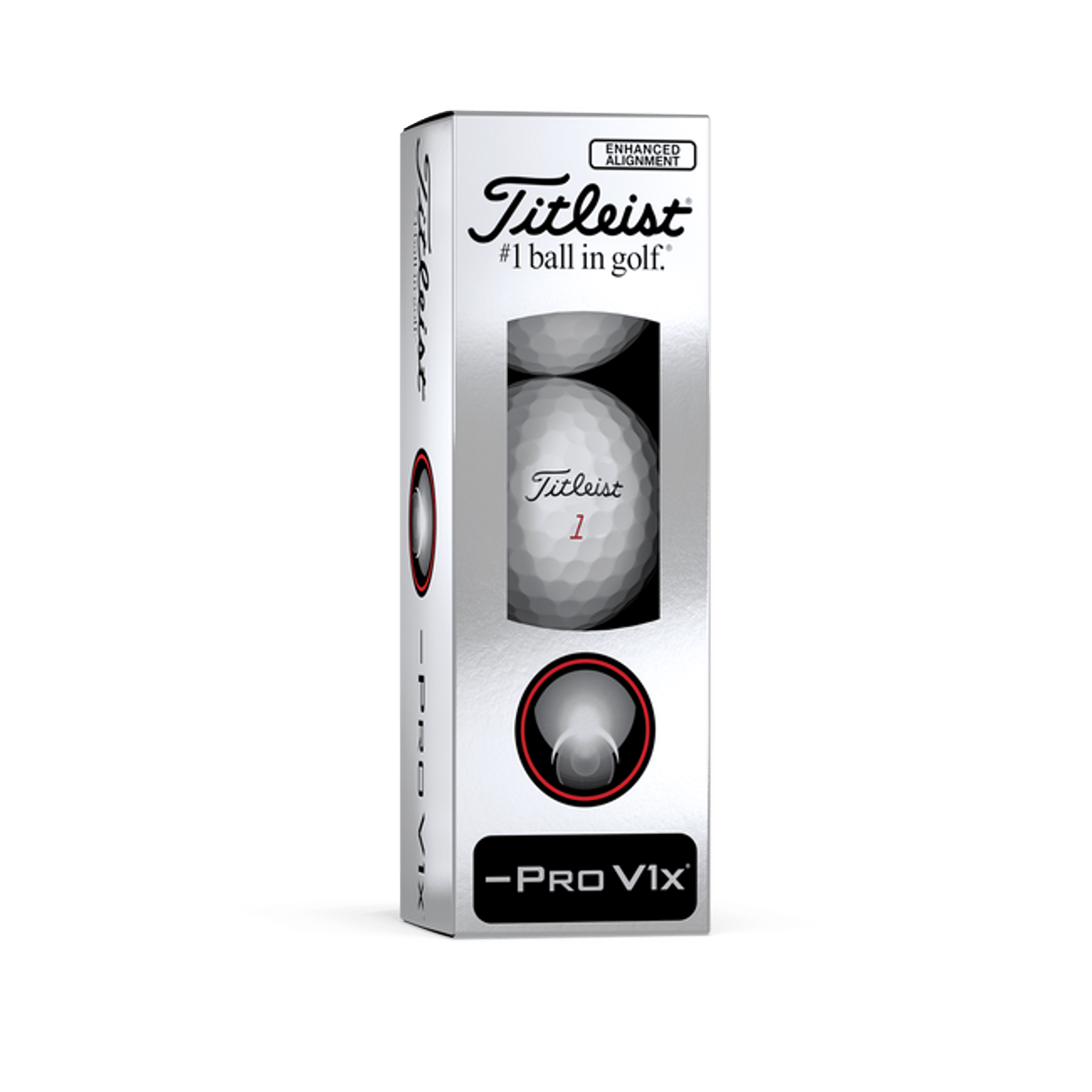 Titleist Pro V1x Left Dash Elogated Aligment Golfbälle