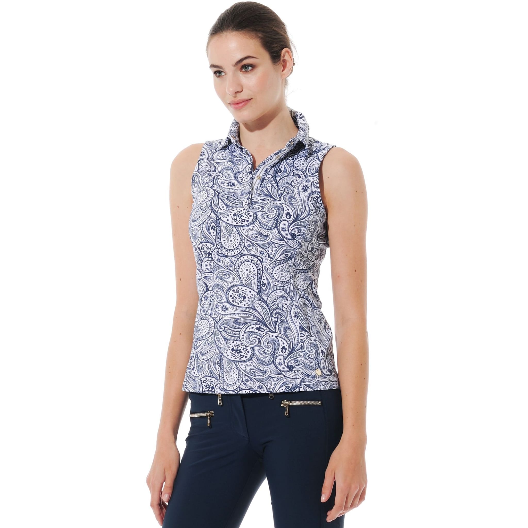 MDC Sportwear W Polo SL Merlyn Print Paisley Dámske