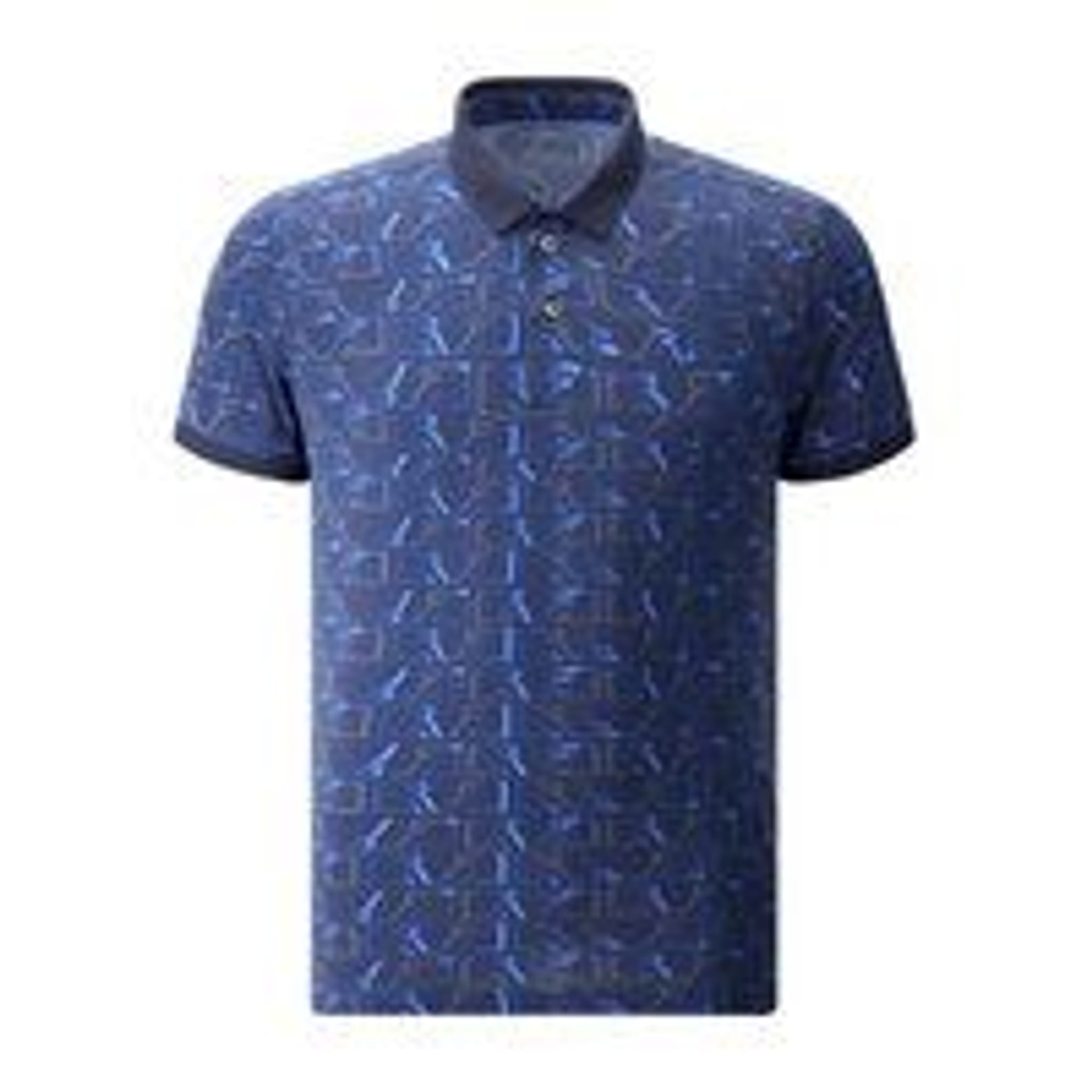 Chervo Arsenal Pánske Polo Tmavomodré s Vzorom 48