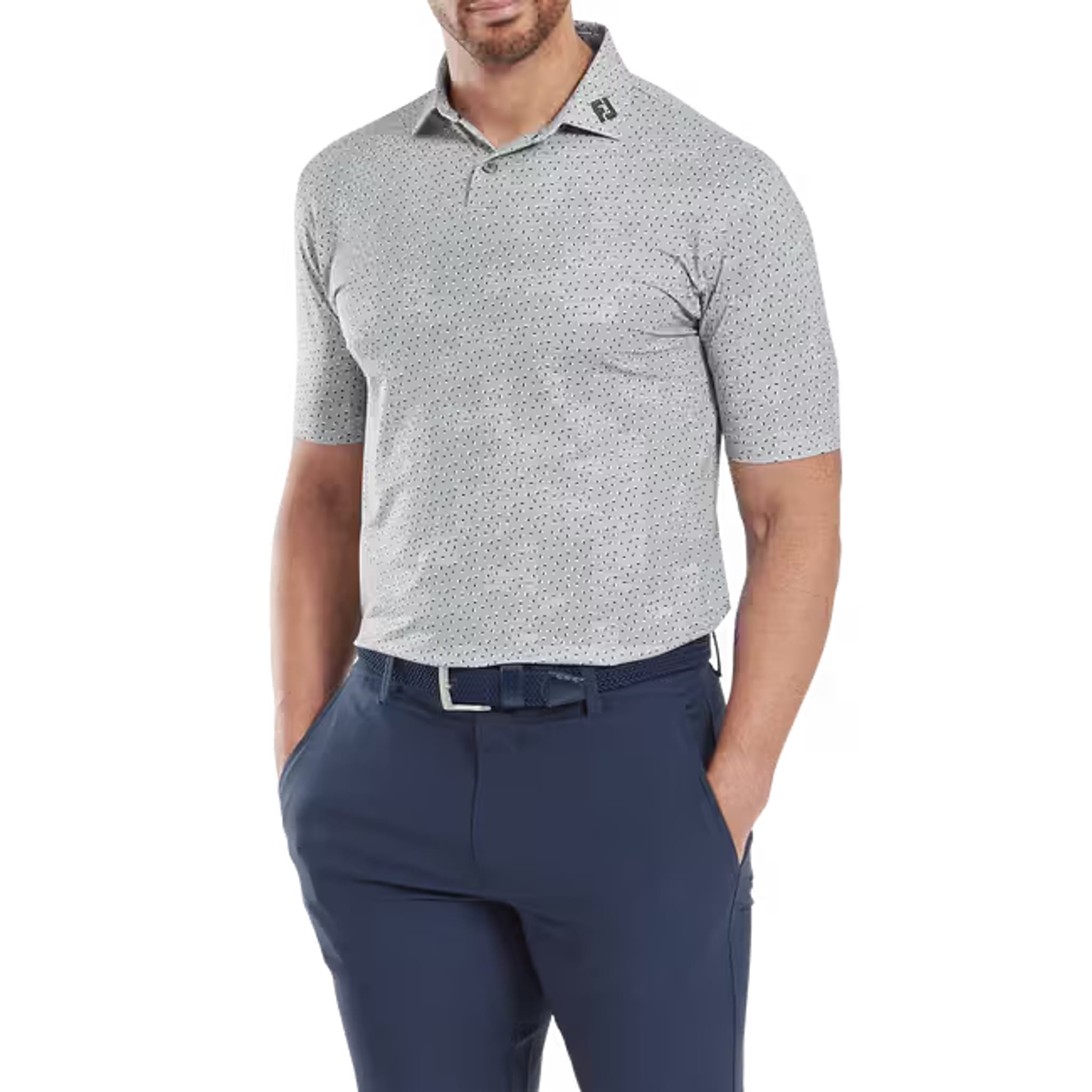 Footjoy Bounce Print Pique Herren