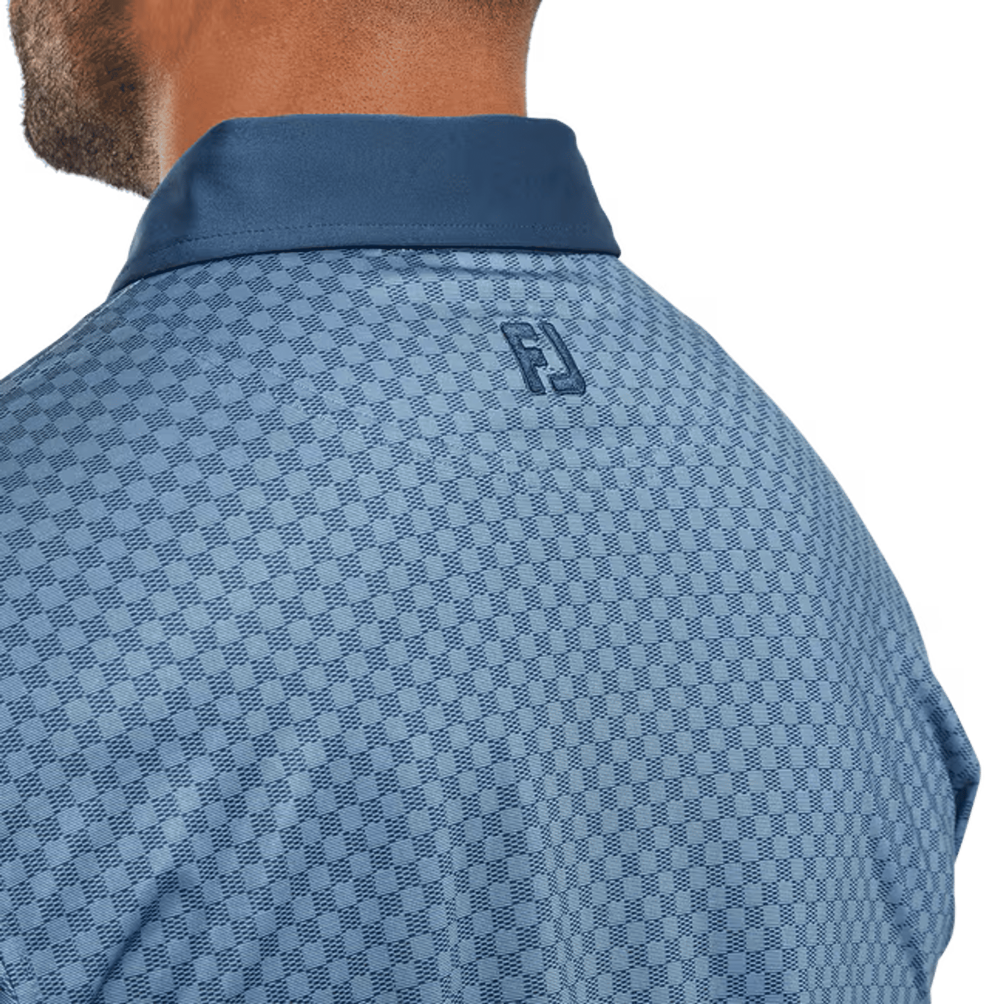 Footjoy Checker Jacquard Polo Herren