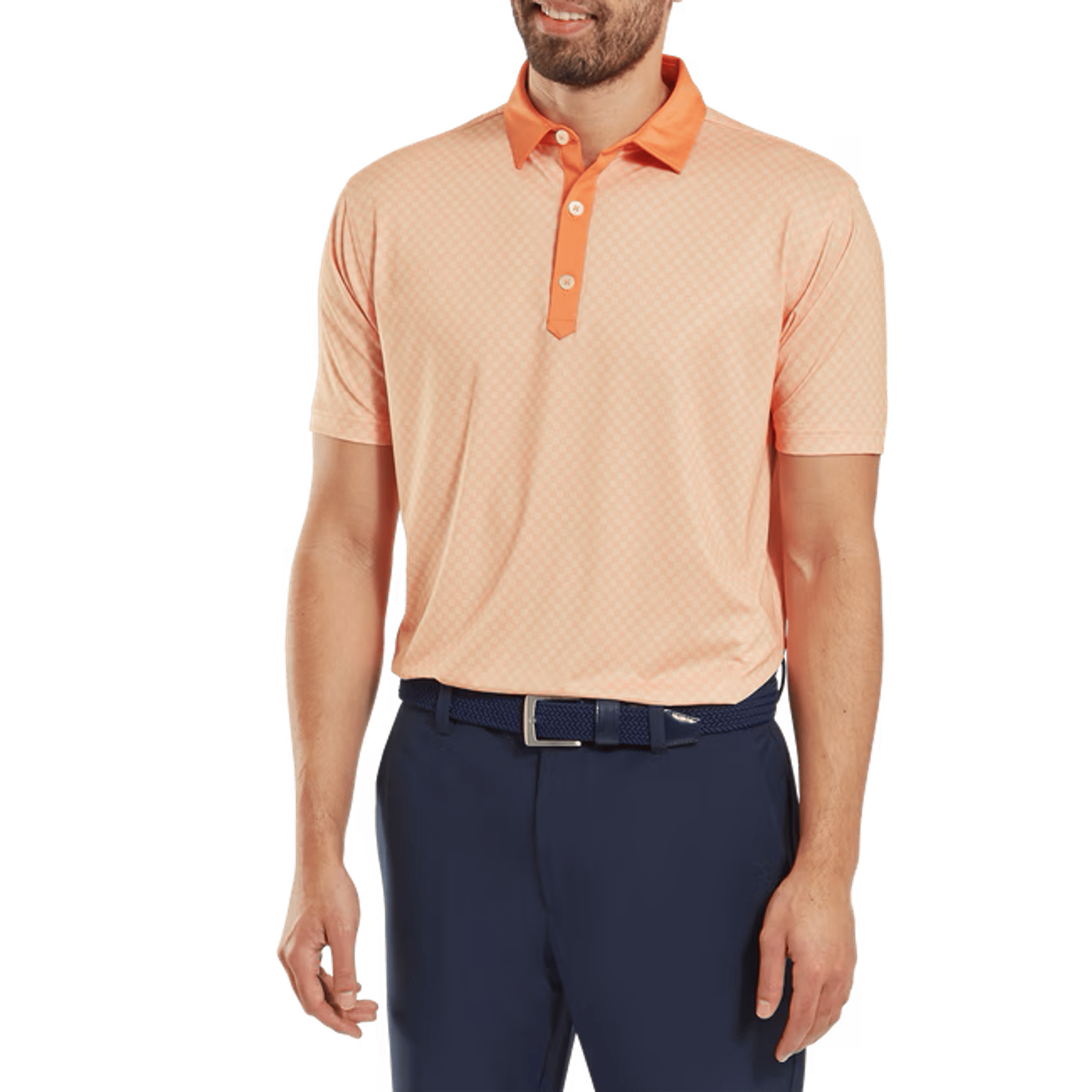 Footjoy Checker Jacquard Polo Herren