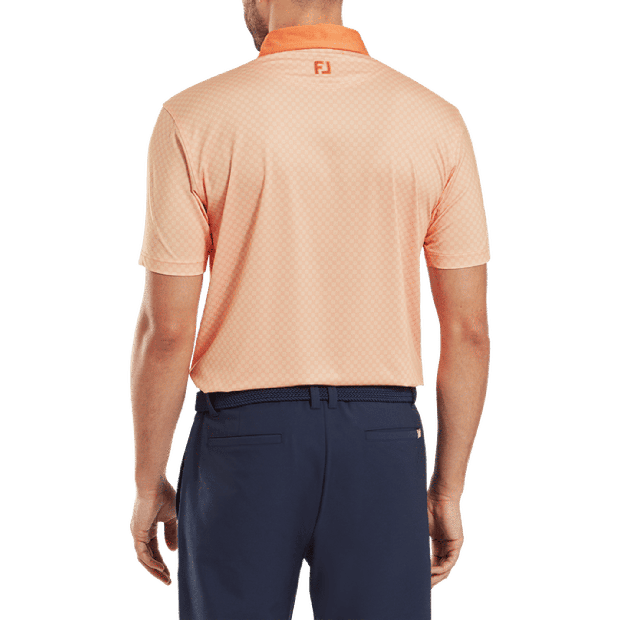 Footjoy Checker Jacquard Polo Herren